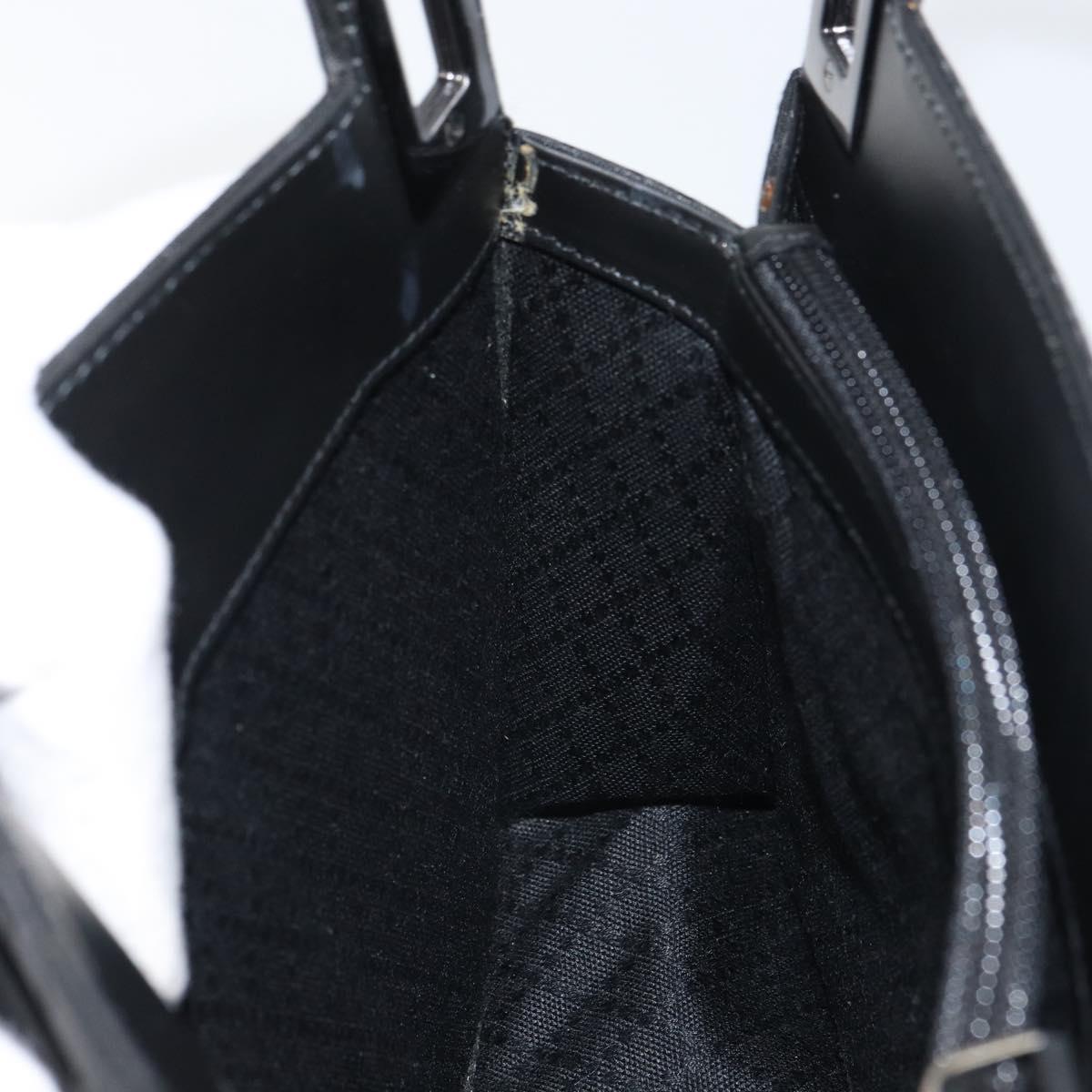 GUCCI GG Canvas Shoulder Bag Nylon Black Silver 001 3068 Auth ep12737