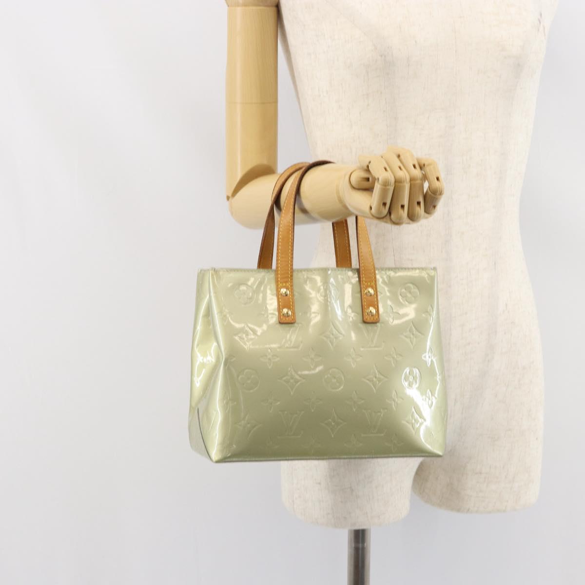 LOUIS VUITTON Monogram Vernis Reade PM Hand Bag Gris M91145 LV Auth ep12745