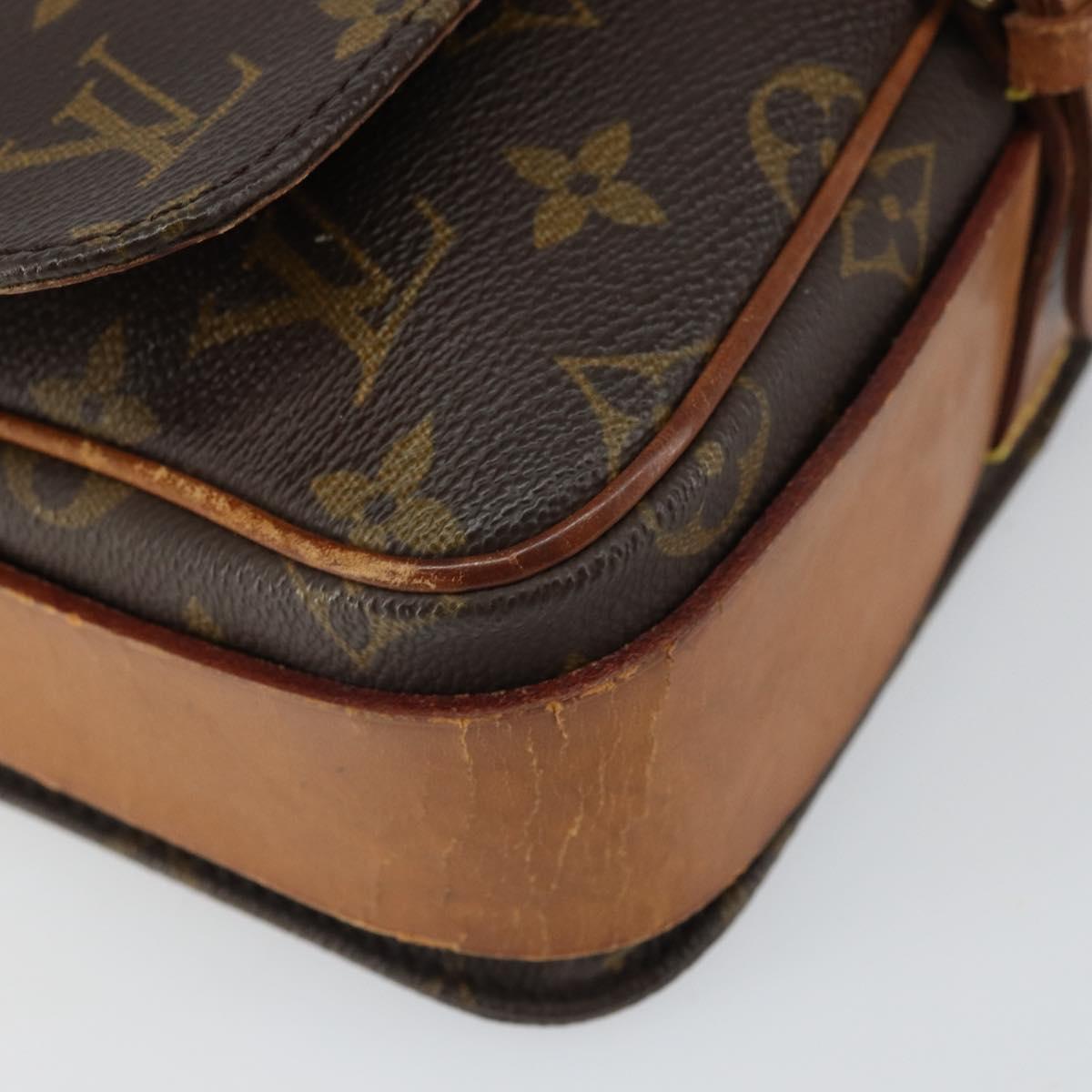LOUIS VUITTON Monogram Cartouchiere MM Shoulder Bag M51253 LV Auth ep12748