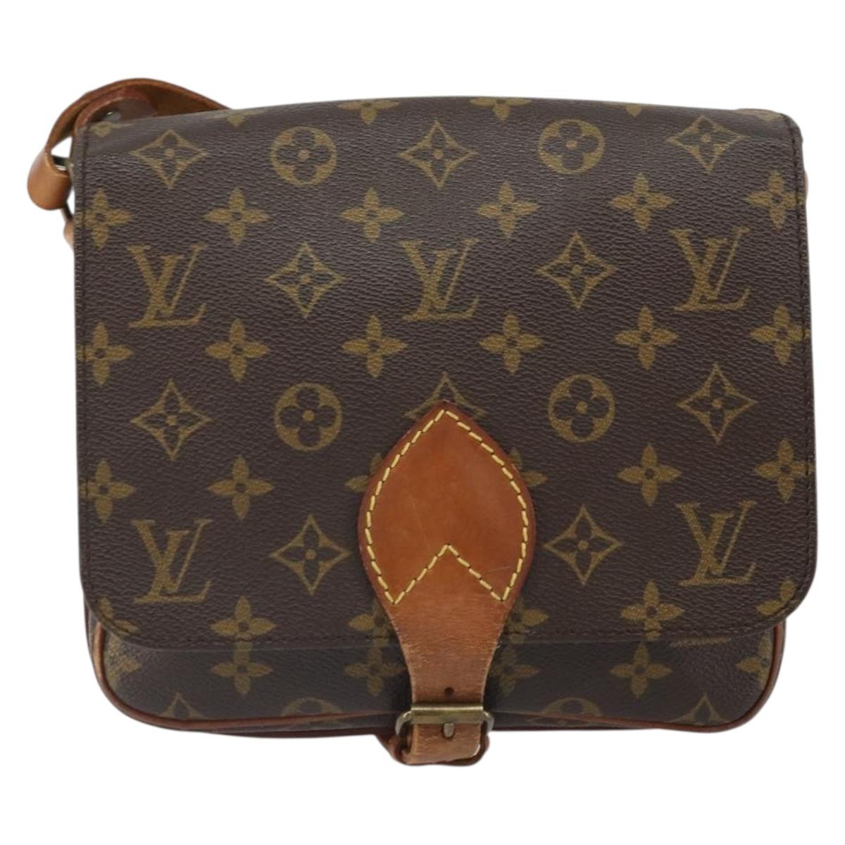 LOUIS VUITTON Monogram Cartouchiere MM Shoulder Bag M51253 LV Auth ep12748