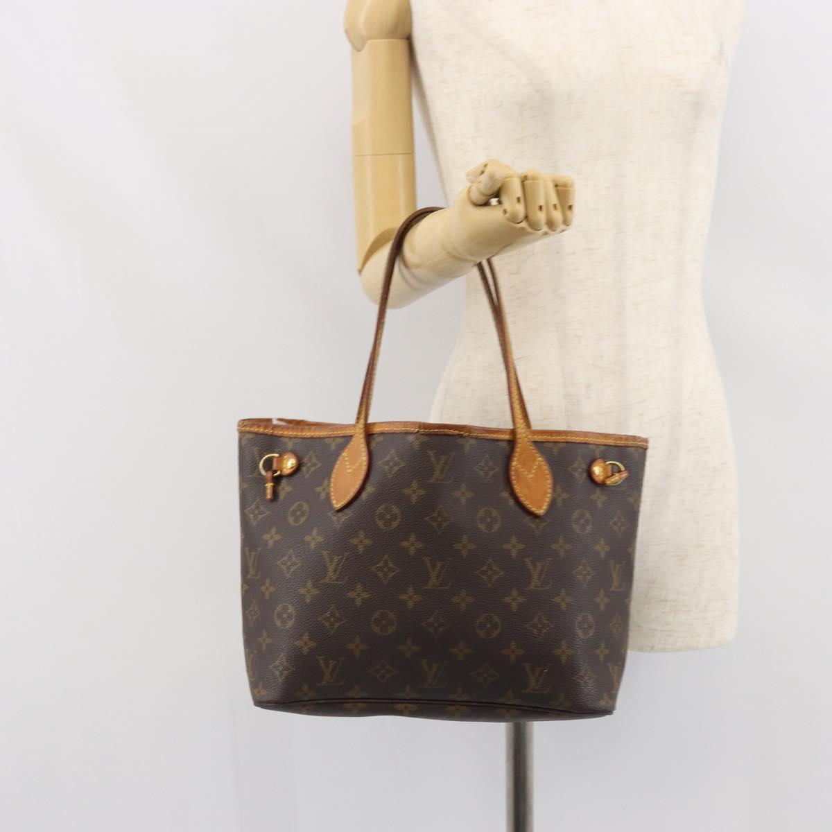 LOUIS VUITTON Monogram Neverfull PM Tote Bag M40155 LV Auth ep12763