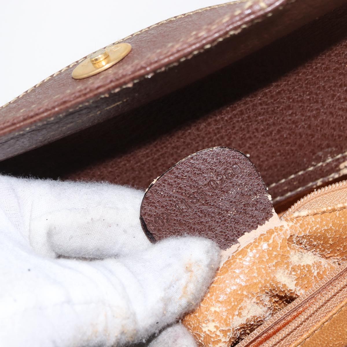 GUCCI Bamboo Hand Bag Leather Brown Gold 002 1186 0260 Auth ep12766