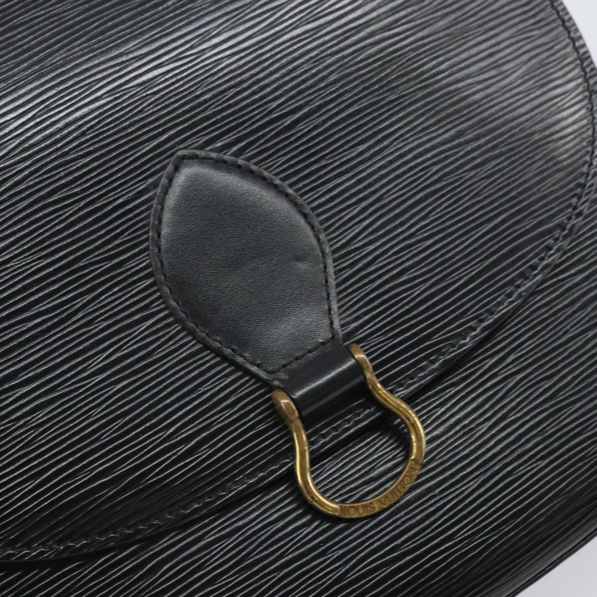 LOUIS VUITTON Epi Saint Cloud GM Shoulder Bag Black Noir M52192 LV Auth ep12773