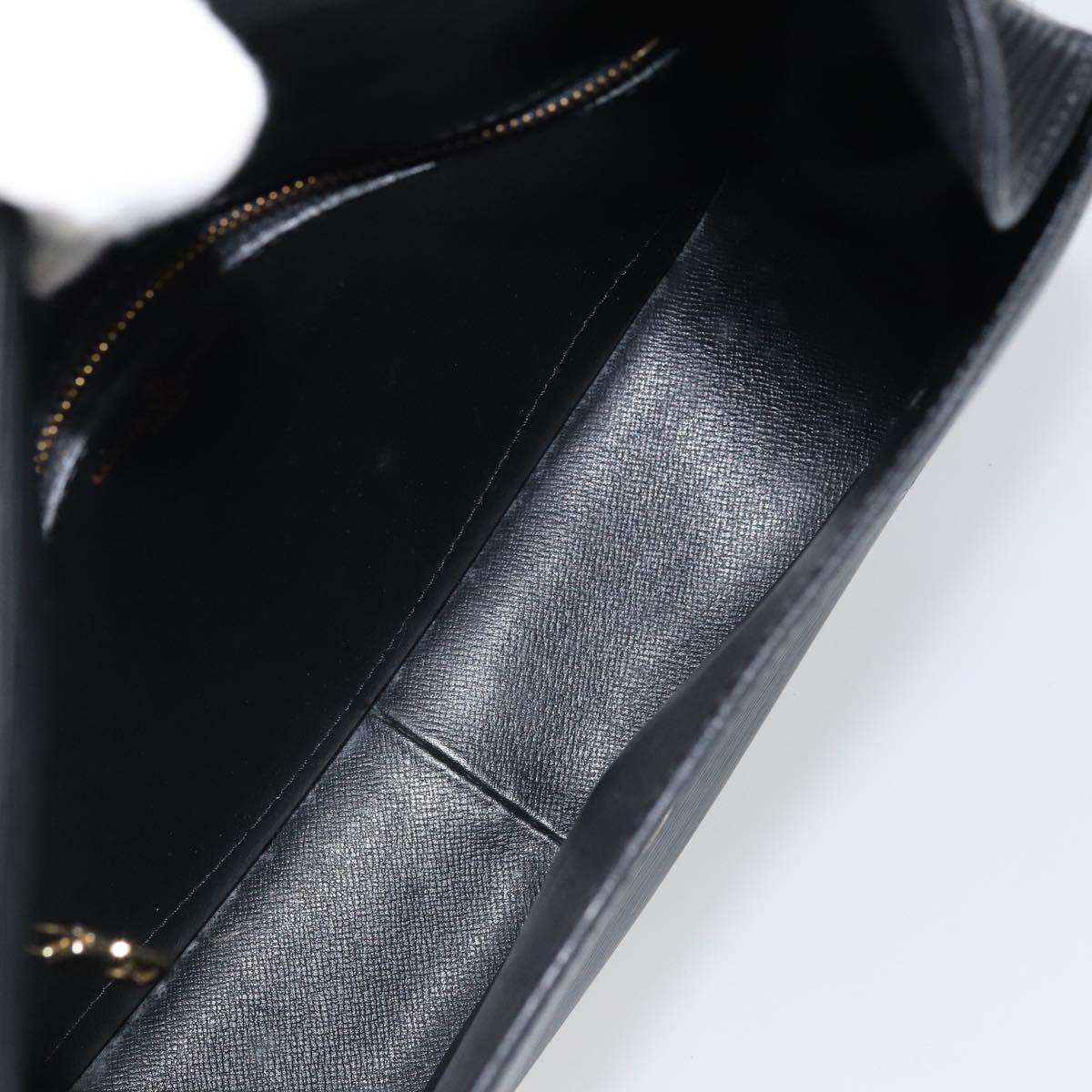 LOUIS VUITTON Epi Saint Cloud GM Shoulder Bag Black Noir M52192 LV Auth ep12773