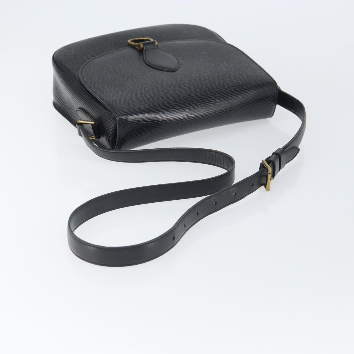LOUIS VUITTON Epi Saint Cloud GM Shoulder Bag Black Noir M52192 LV Auth ep12773