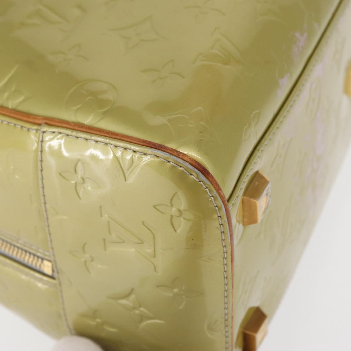 LOUIS VUITTON Monogram Vernis Tompkins Square Bag Gris M91150 LV Auth ep12776