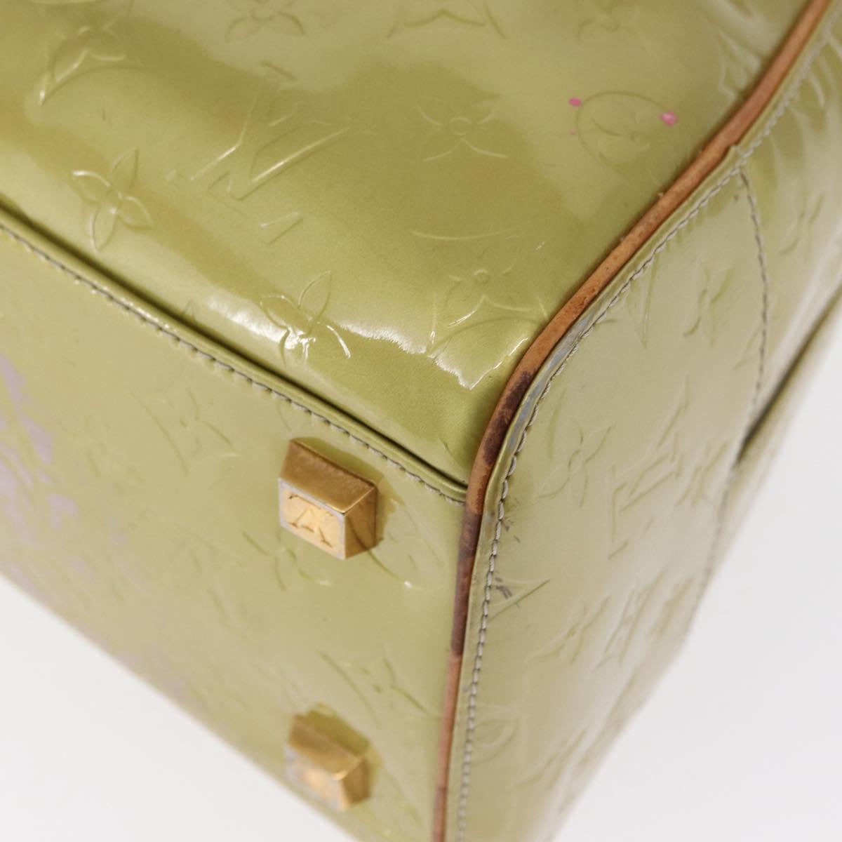 LOUIS VUITTON Monogram Vernis Tompkins Square Bag Gris M91150 LV Auth ep12776