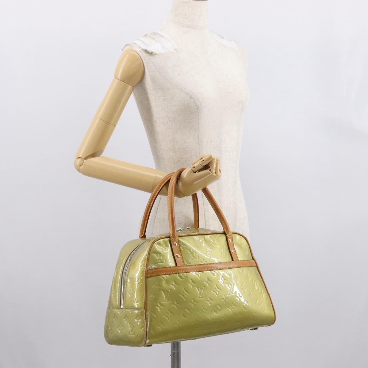LOUIS VUITTON Monogram Vernis Tompkins Square Bag Gris M91150 LV Auth ep12776