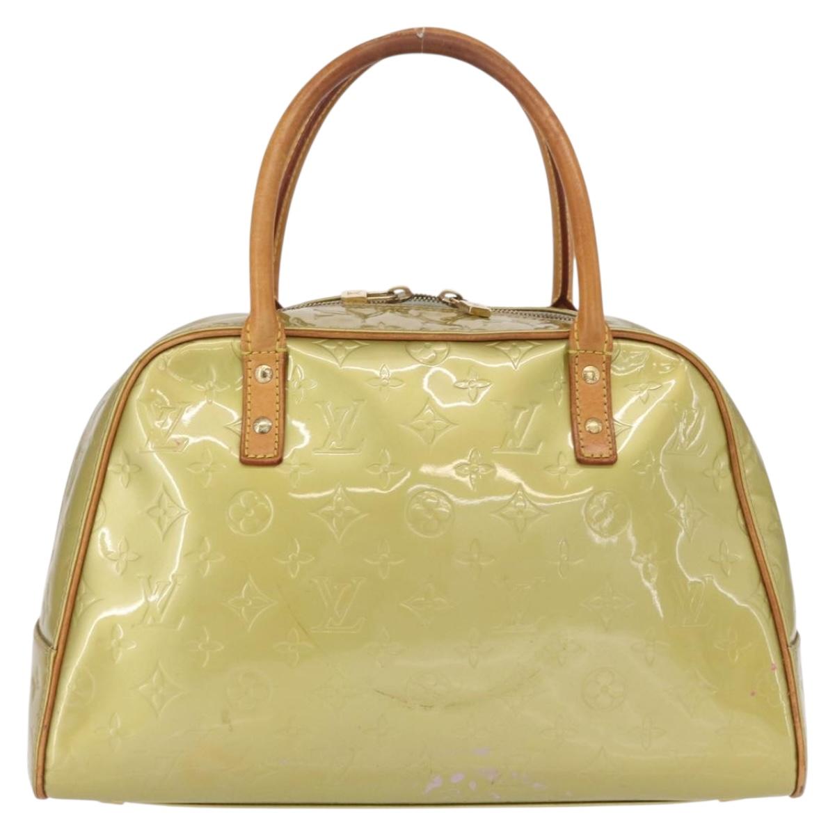 LOUIS VUITTON Monogram Vernis Tompkins Square Bag Gris M91150 LV Auth ep12776