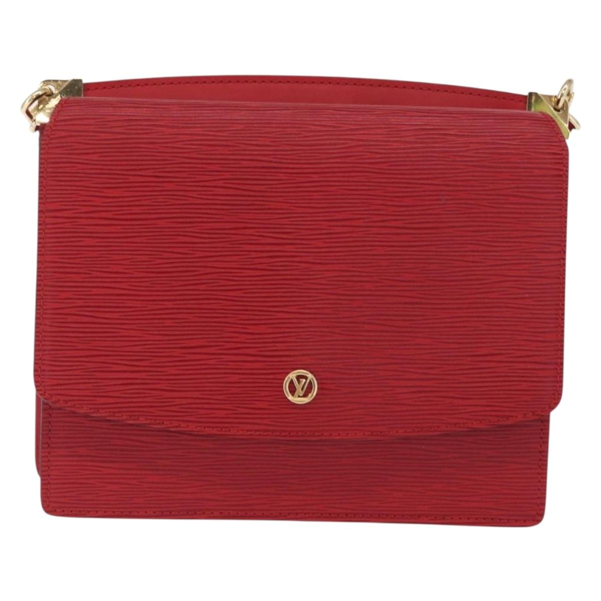 LOUIS VUITTON Epi Grenel Shoulder Bag Red M52367 LV Auth ep12777