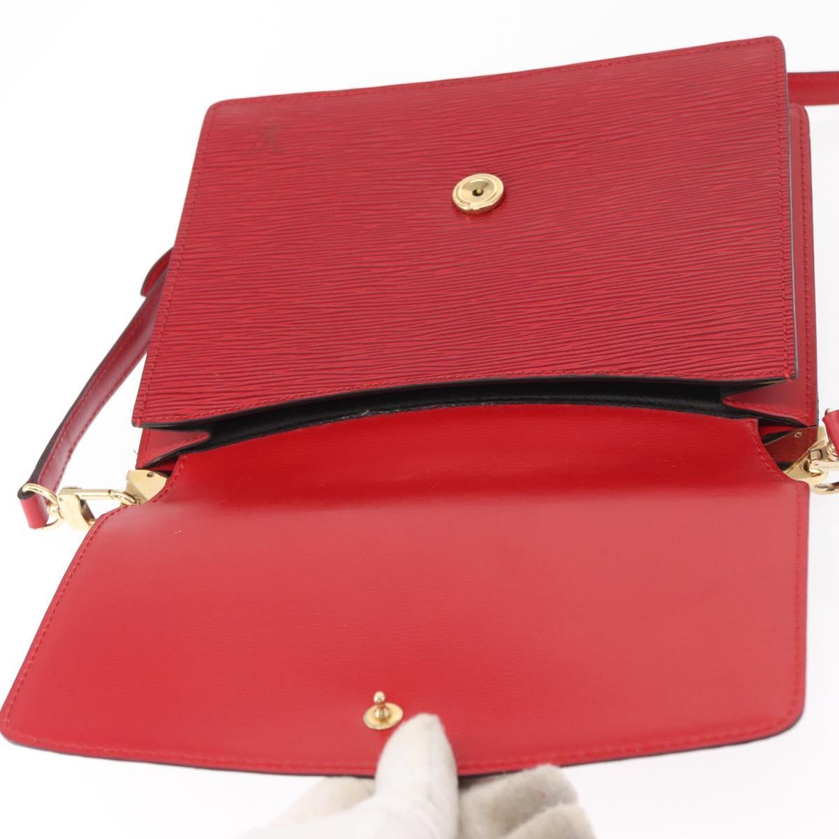 LOUIS VUITTON Epi Grenel Shoulder Bag Red M52367 LV Auth ep12777