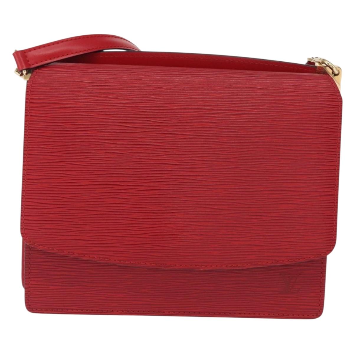 LOUIS VUITTON Epi Grenel Shoulder Bag Red M52367 LV Auth ep12777