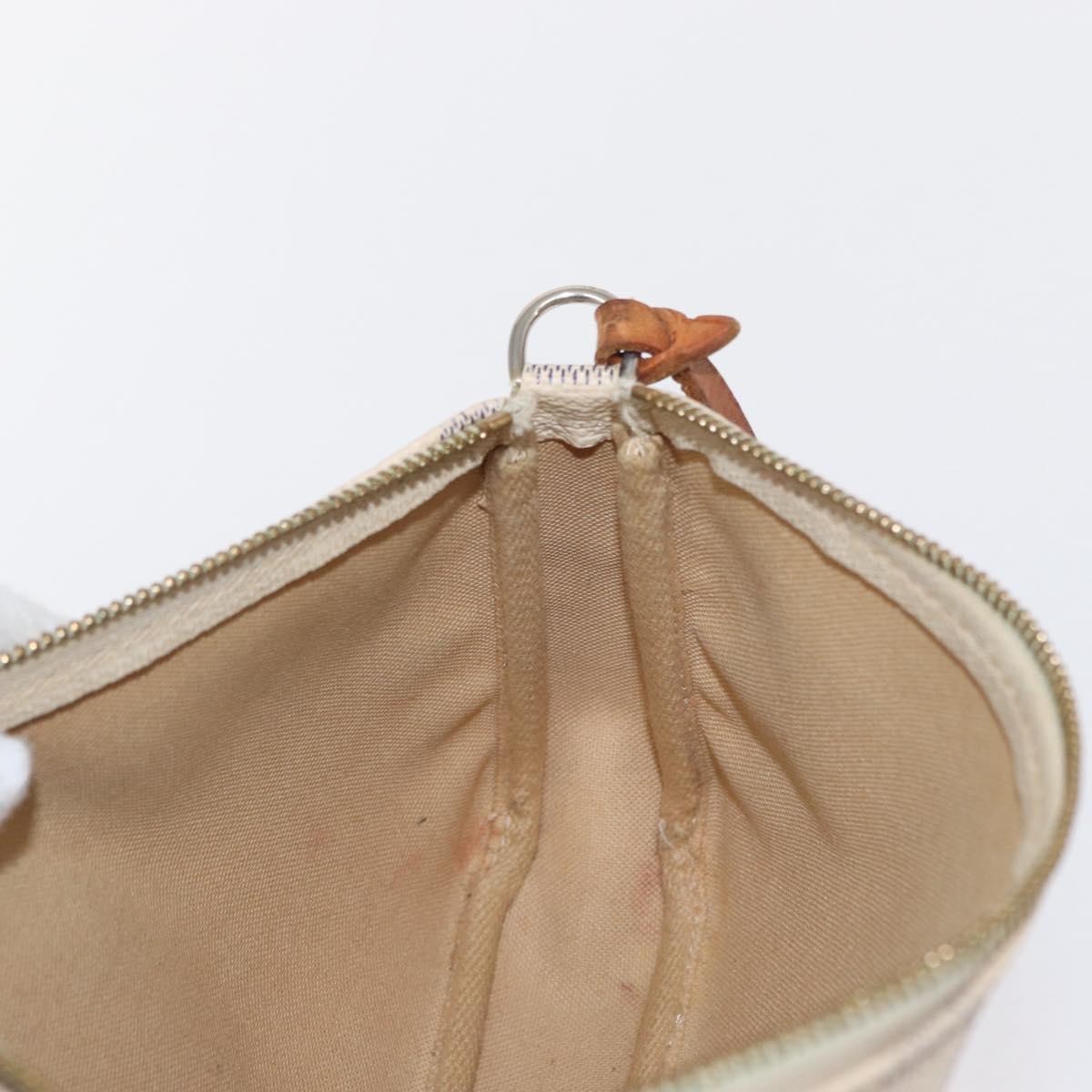 LOUIS VUITTON Damier Azur Pochette Accessoires Pouch N51986 LV Auth ep12786