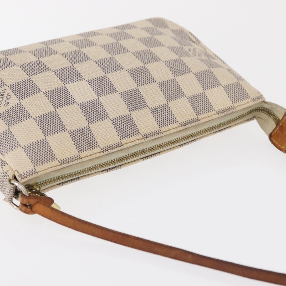 LOUIS VUITTON Damier Azur Pochette Accessoires Pouch N51986 LV Auth ep12786