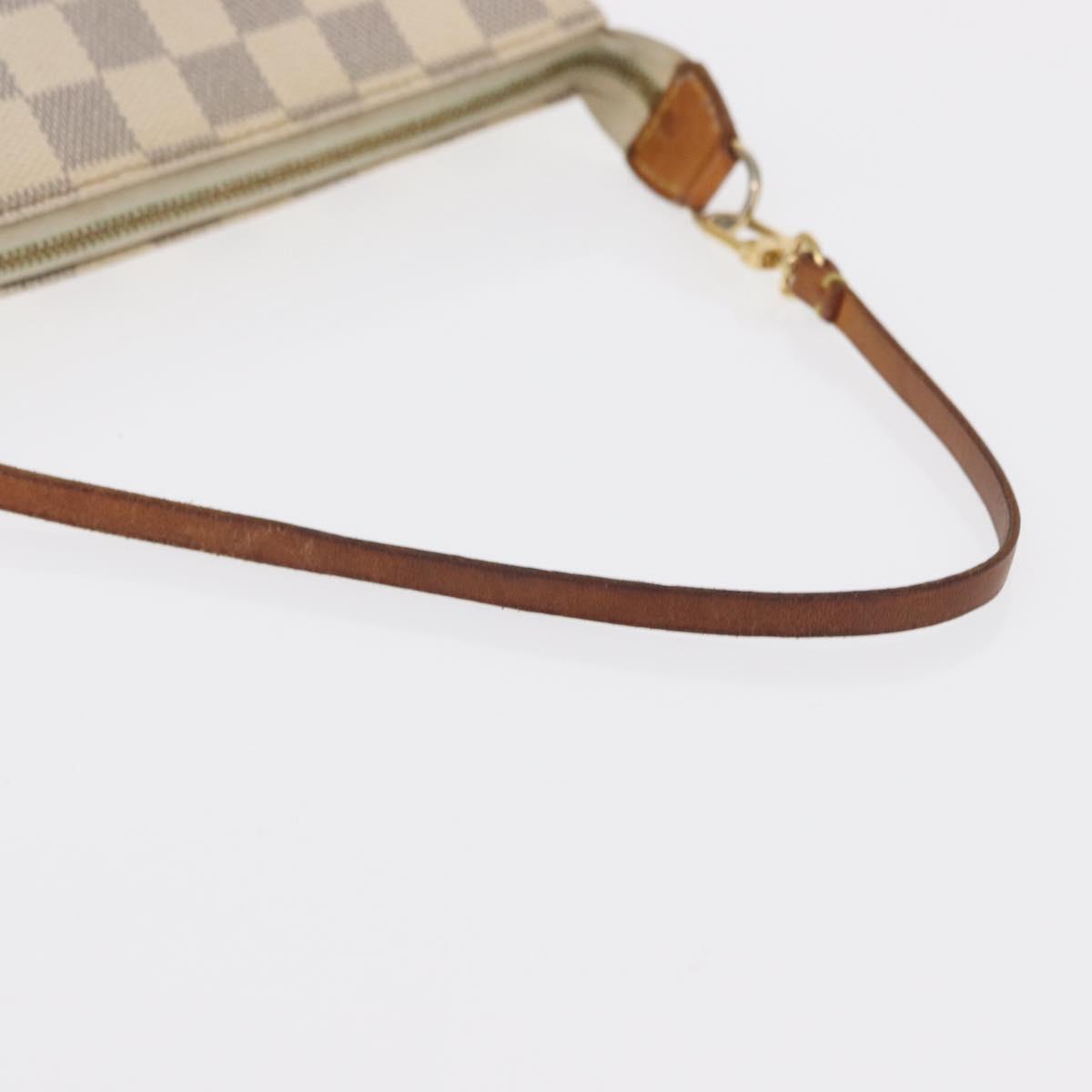 LOUIS VUITTON Damier Azur Pochette Accessoires Pouch N51986 LV Auth ep12786