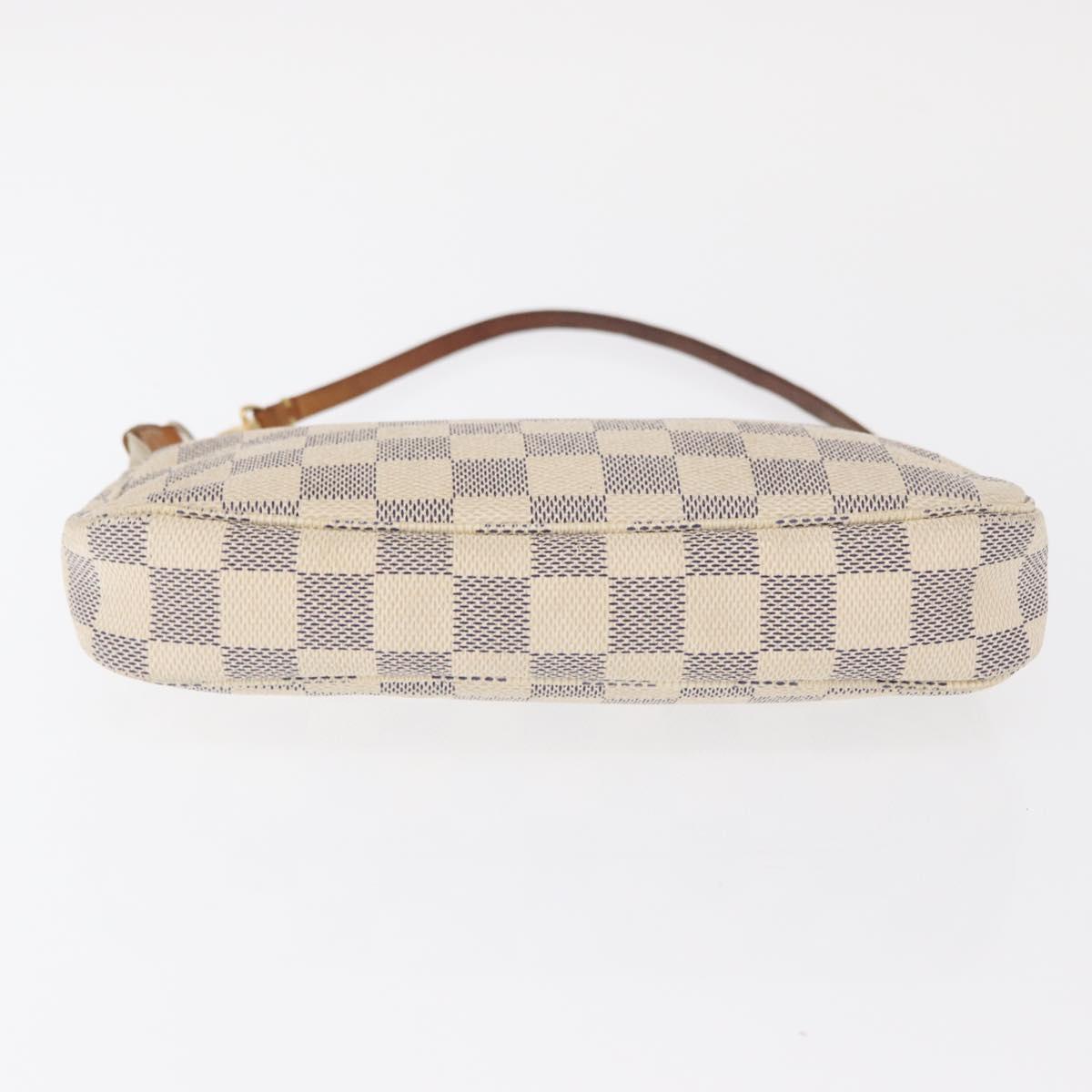 LOUIS VUITTON Damier Azur Pochette Accessoires Pouch N51986 LV Auth ep12786