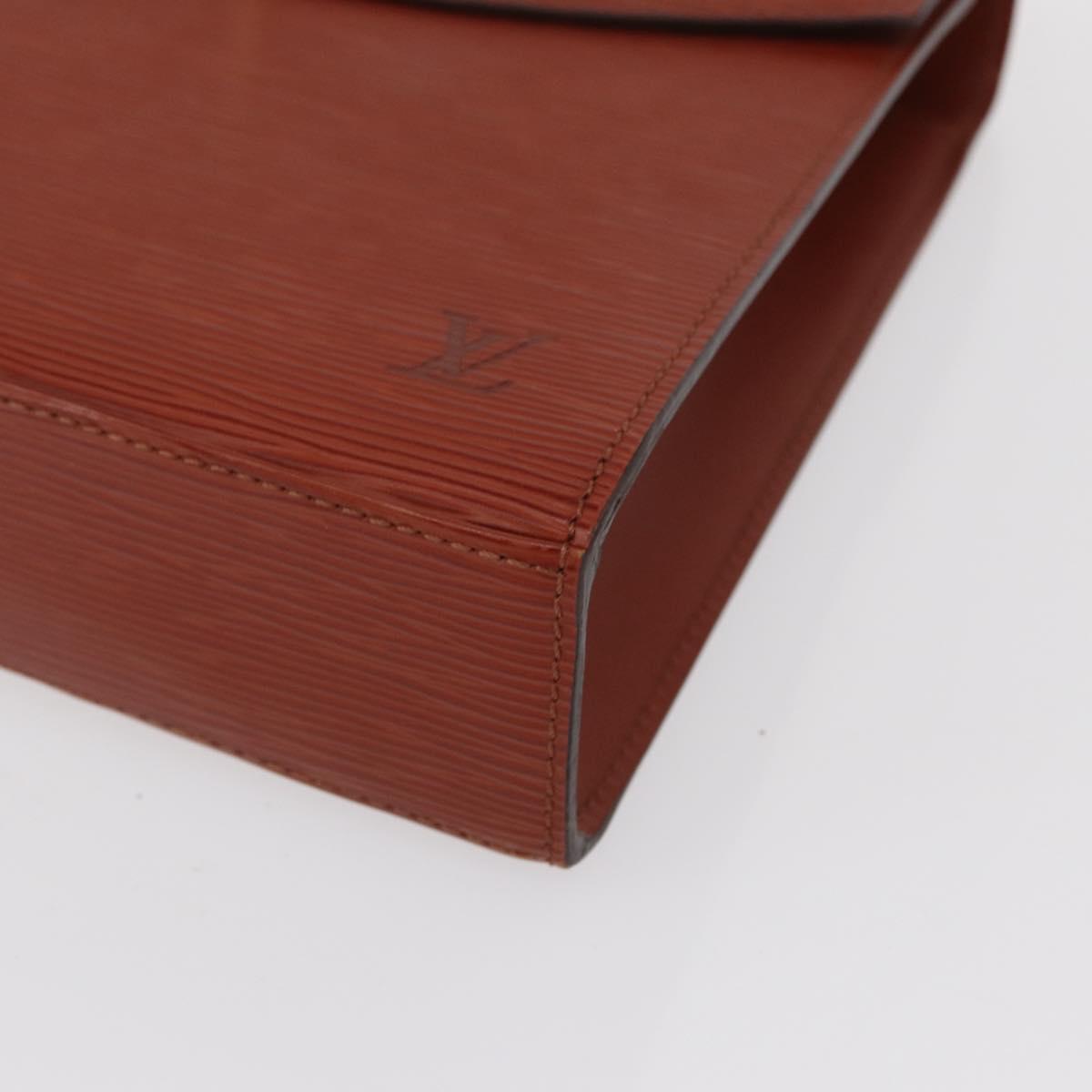 LOUIS VUITTON Epi Malesherbes Hand Bag Brown M52373 LV Auth ep12791