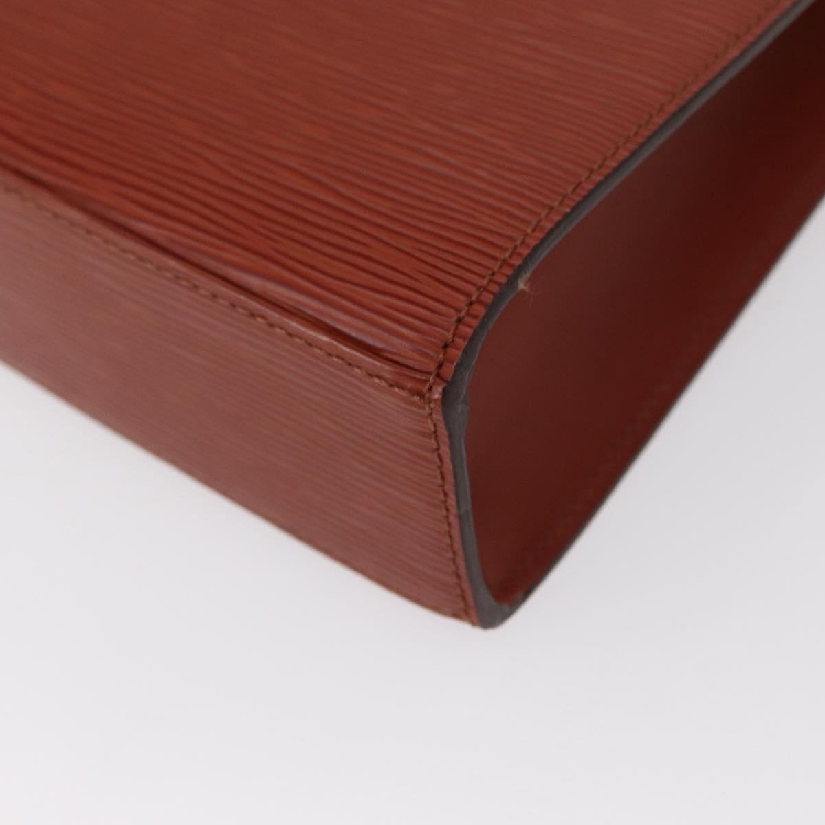 LOUIS VUITTON Epi Malesherbes Hand Bag Brown M52373 LV Auth ep12791