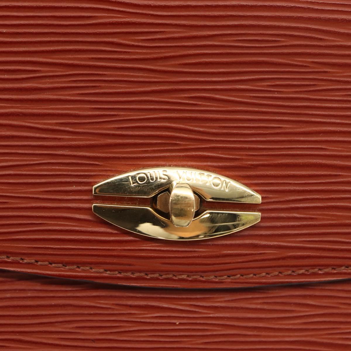 LOUIS VUITTON Epi Malesherbes Hand Bag Brown M52373 LV Auth ep12791