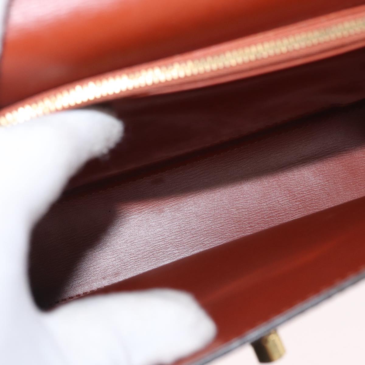 LOUIS VUITTON Epi Malesherbes Hand Bag Brown M52373 LV Auth ep12791