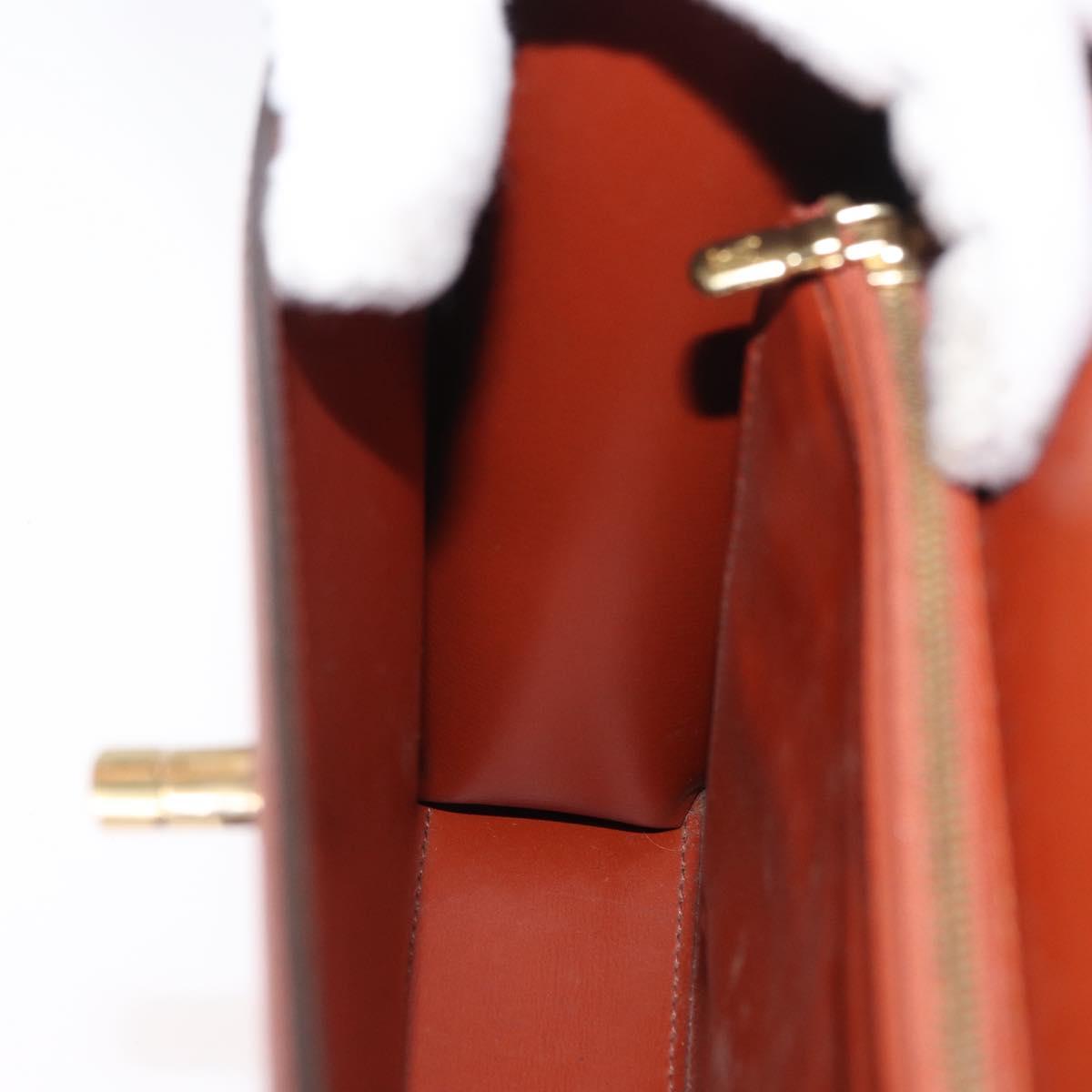 LOUIS VUITTON Epi Malesherbes Hand Bag Brown M52373 LV Auth ep12791