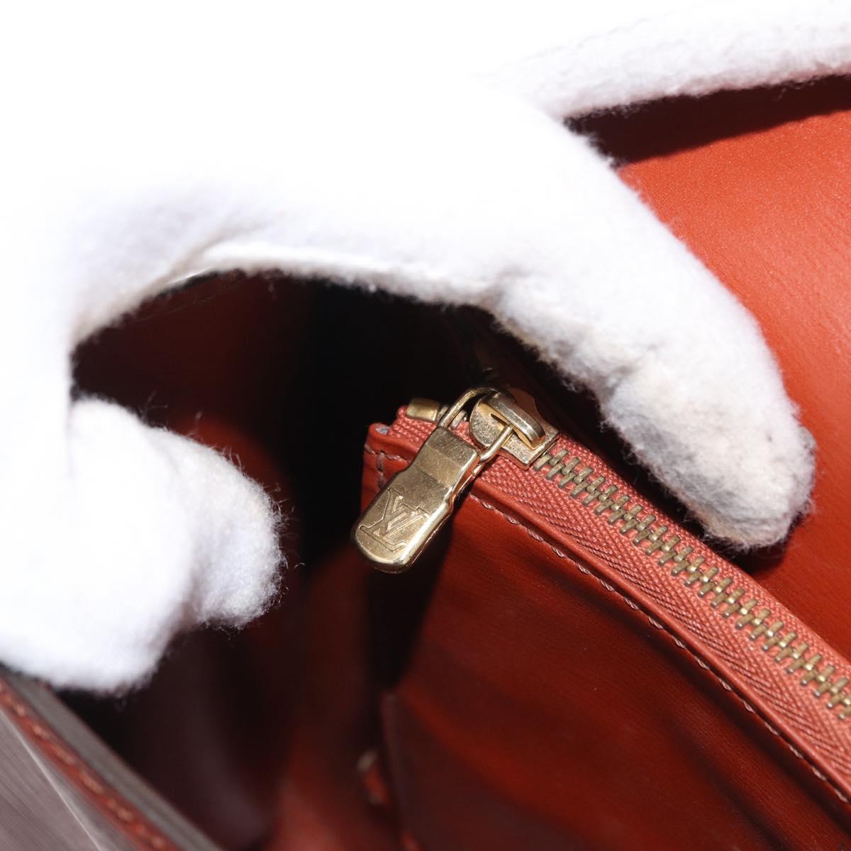 LOUIS VUITTON Epi Malesherbes Hand Bag Brown M52373 LV Auth ep12791