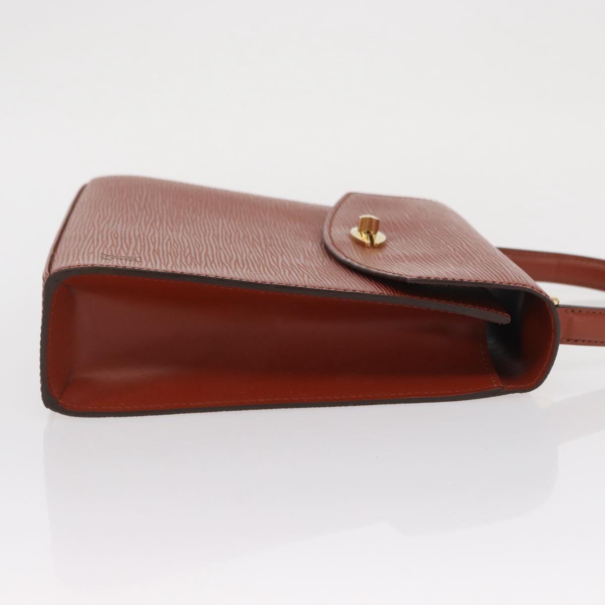 LOUIS VUITTON Epi Malesherbes Hand Bag Brown M52373 LV Auth ep12791