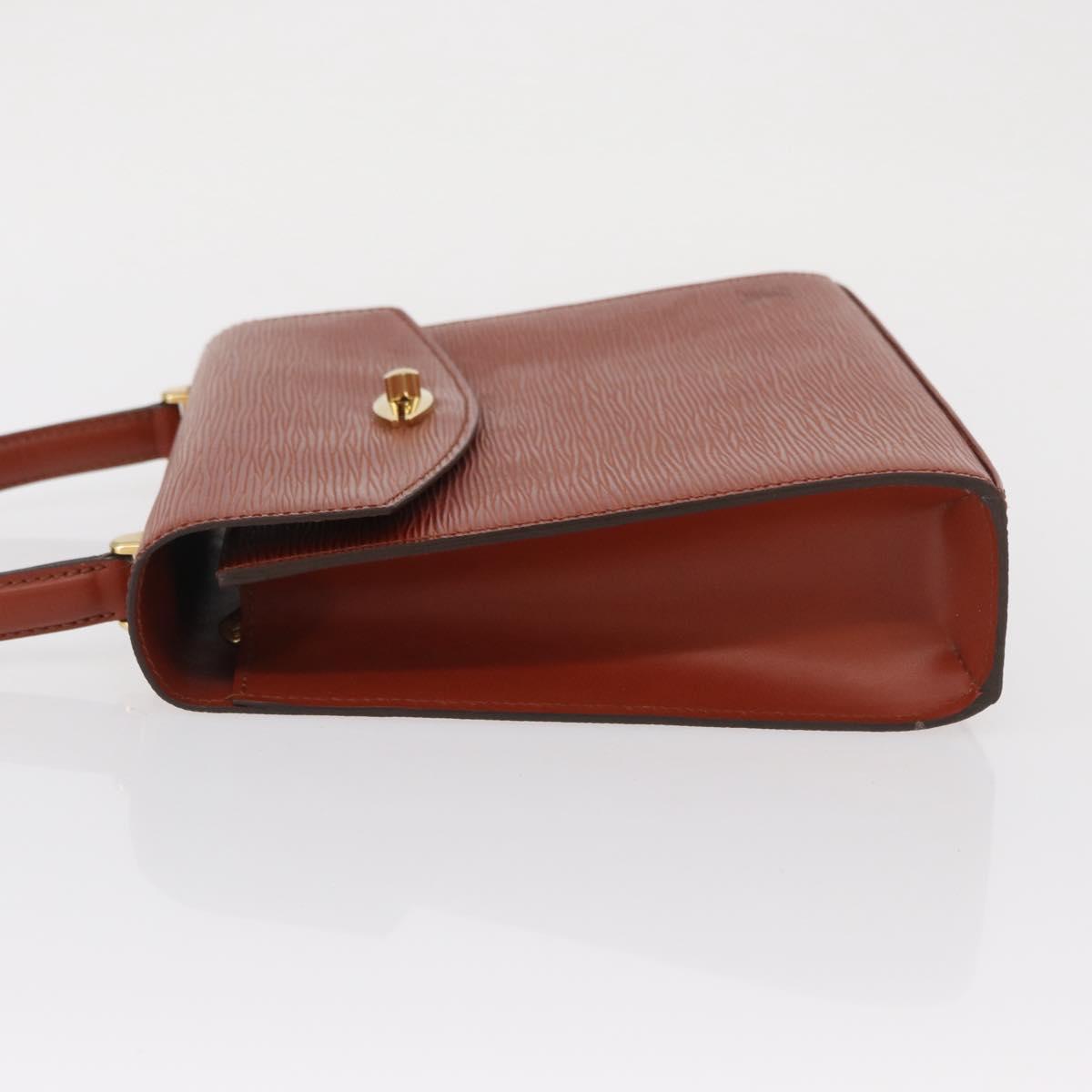 LOUIS VUITTON Epi Malesherbes Hand Bag Brown M52373 LV Auth ep12791