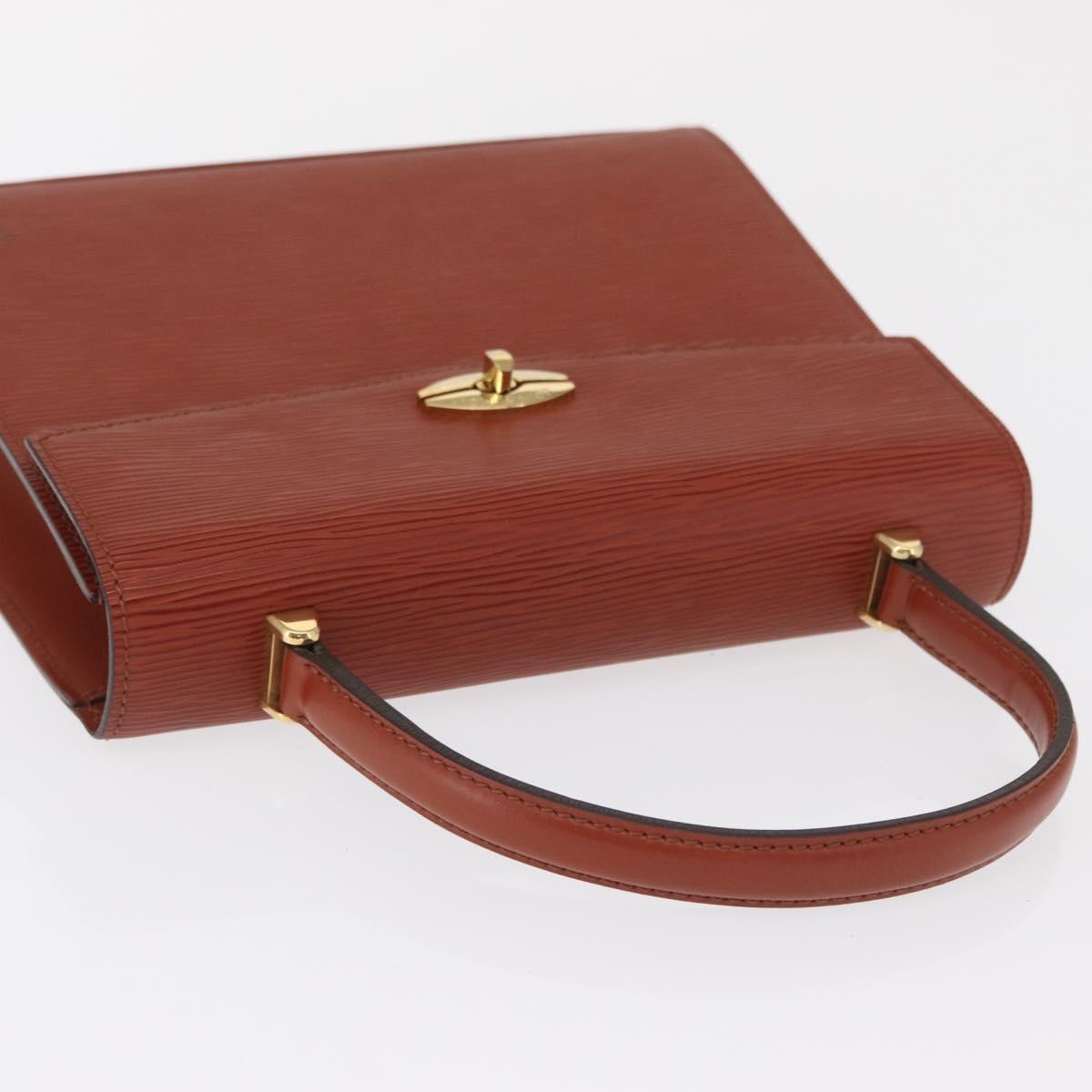LOUIS VUITTON Epi Malesherbes Hand Bag Brown M52373 LV Auth ep12791