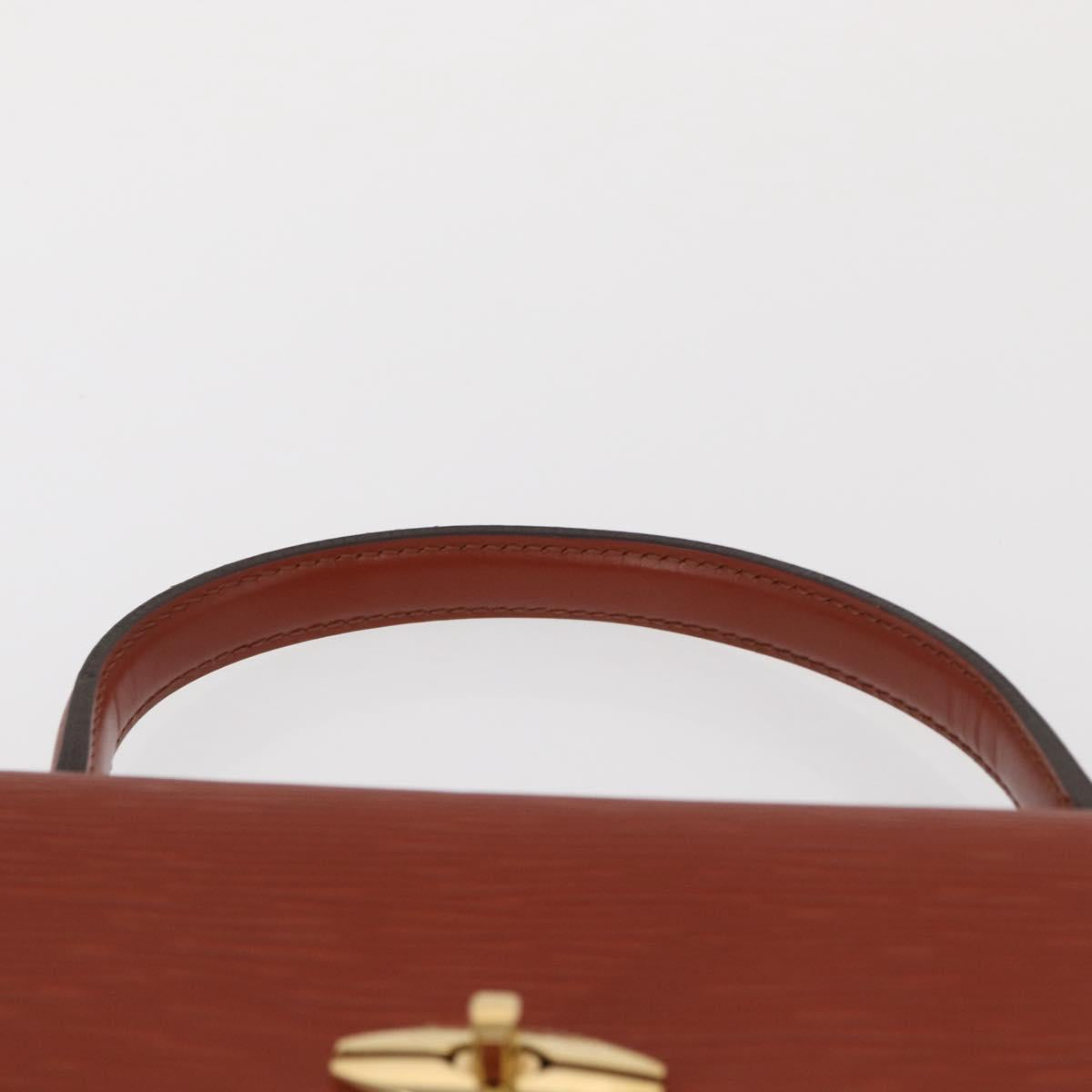 LOUIS VUITTON Epi Malesherbes Hand Bag Brown M52373 LV Auth ep12791