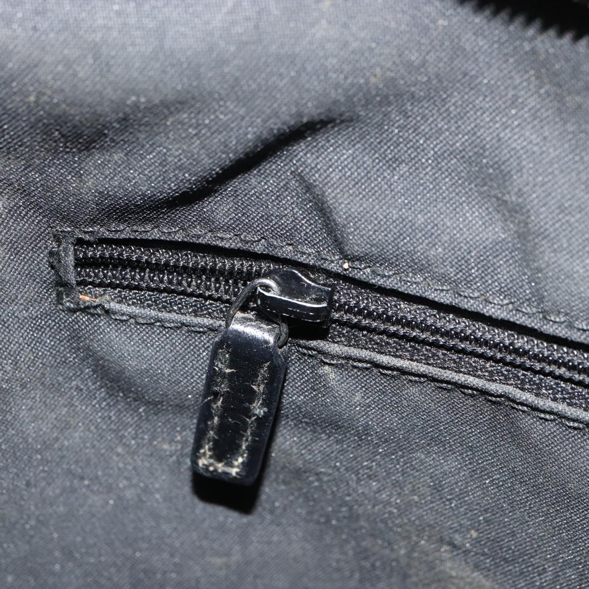 GUCCI GG Canvas Shoulder Bag Nylon Black Silver 001 3386 Auth ep12794