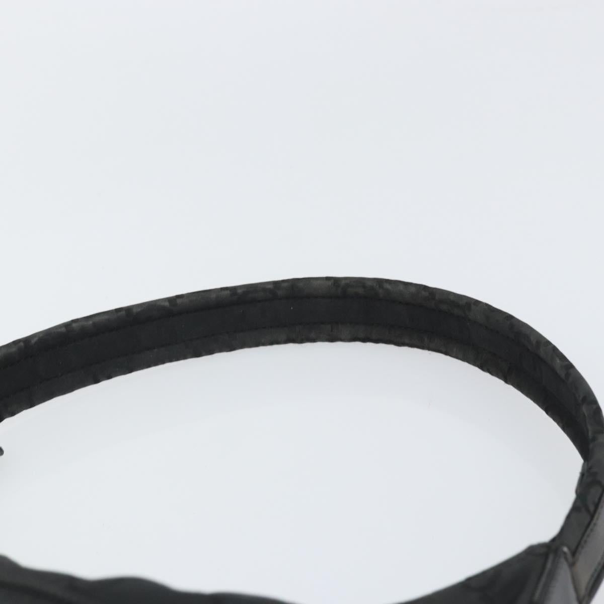 GUCCI GG Canvas Shoulder Bag Nylon Black Silver 001 3386 Auth ep12794
