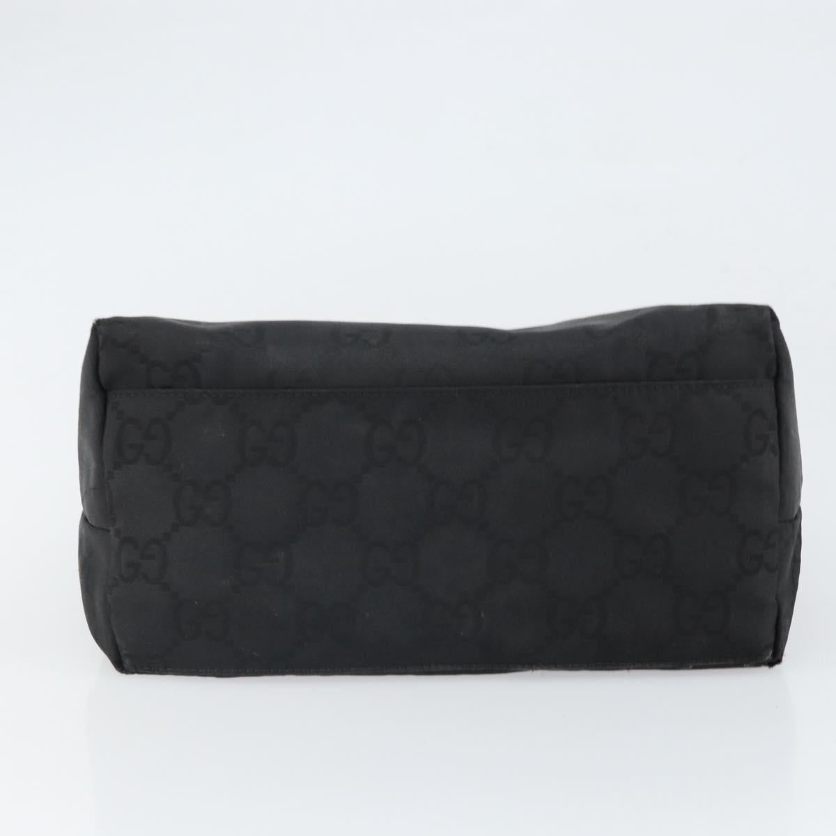 GUCCI GG Canvas Shoulder Bag Nylon Black Silver 001 3386 Auth ep12794
