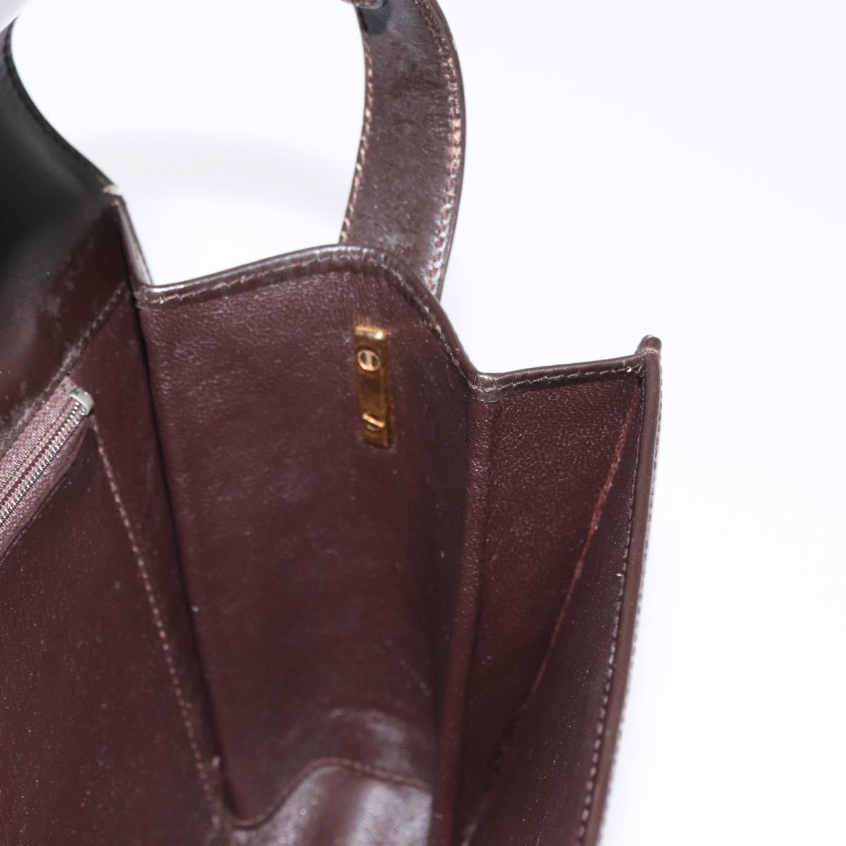 GUCCI Shoulder Bag Leather Brown Gold 001 406 0622 Auth ep12806