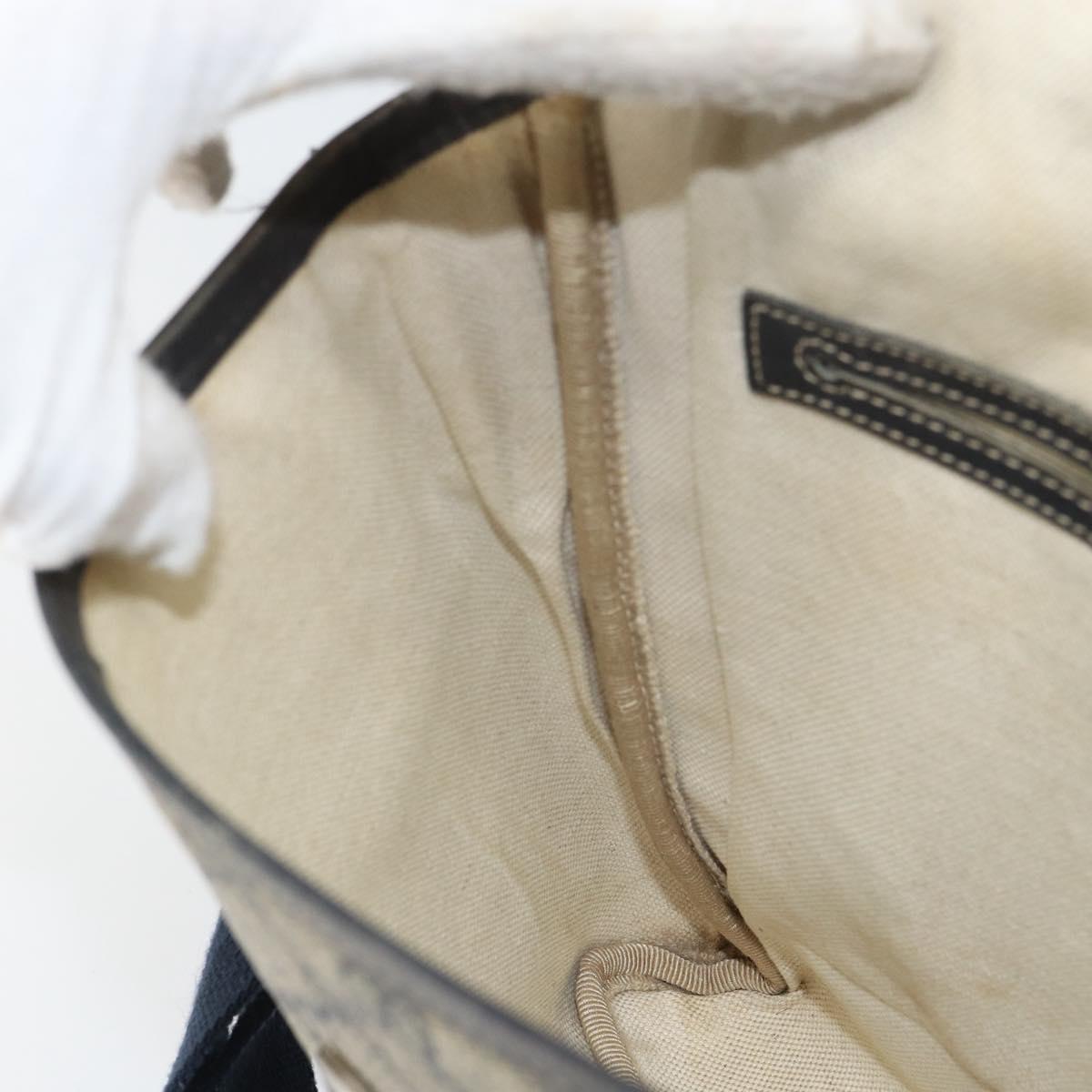 GUCCI GG Supreme Shoulder Bag PVC Navy Silver 223666 Auth ep12815