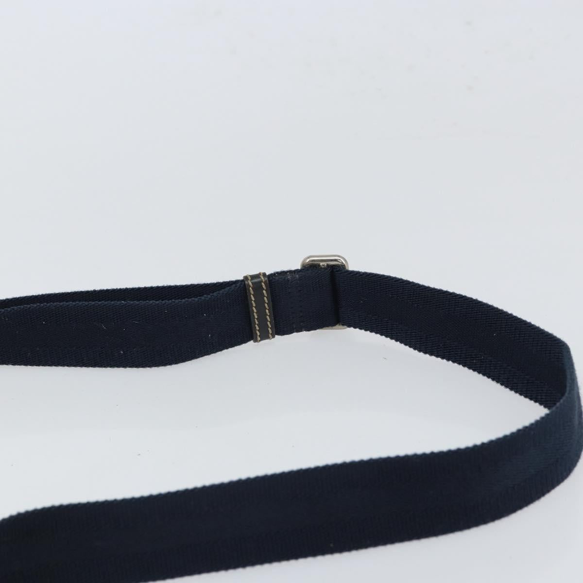 GUCCI GG Supreme Shoulder Bag PVC Navy Silver 223666 Auth ep12815