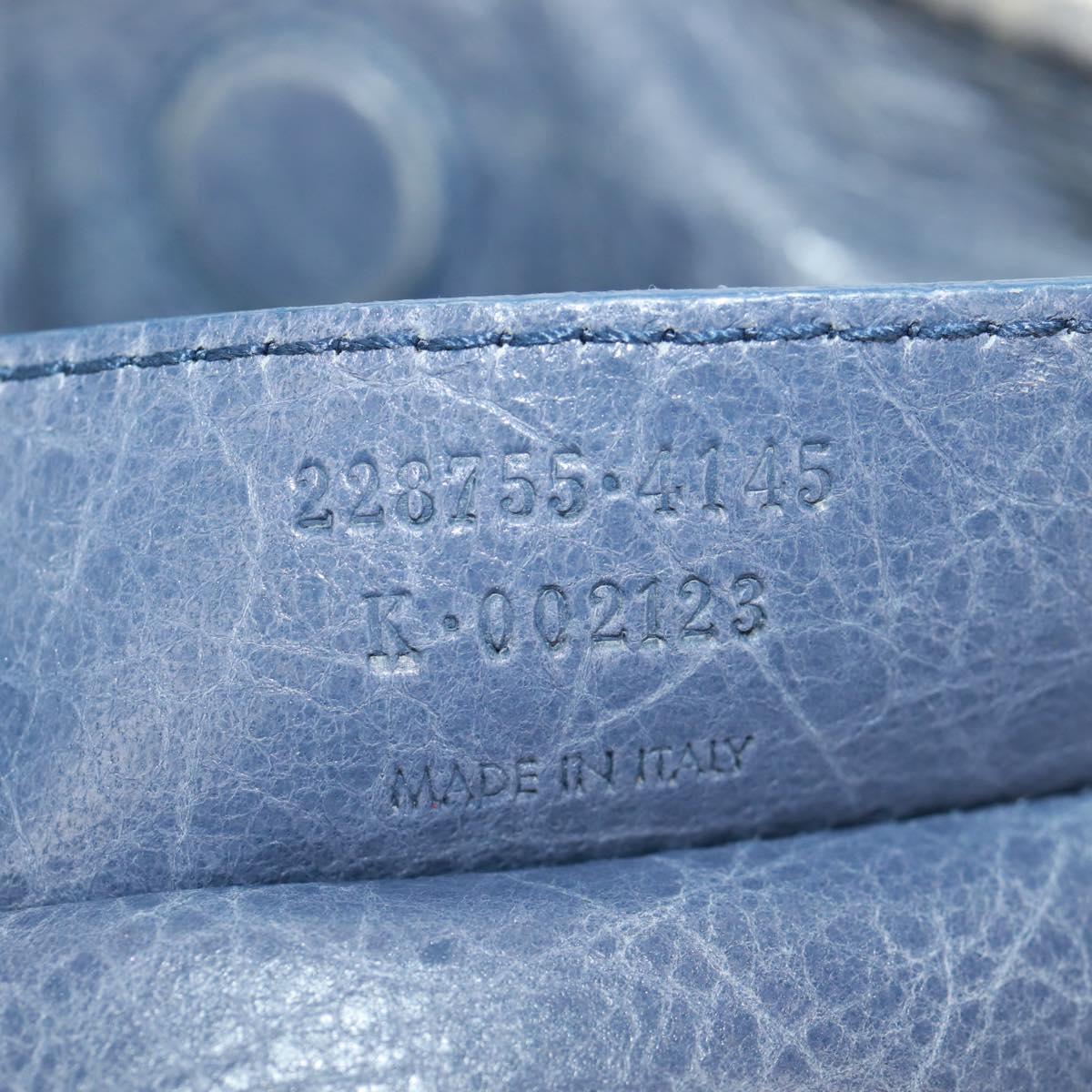 BALENCIAGA The Sunday Hand Bag Leather Purple Auth ep12816V