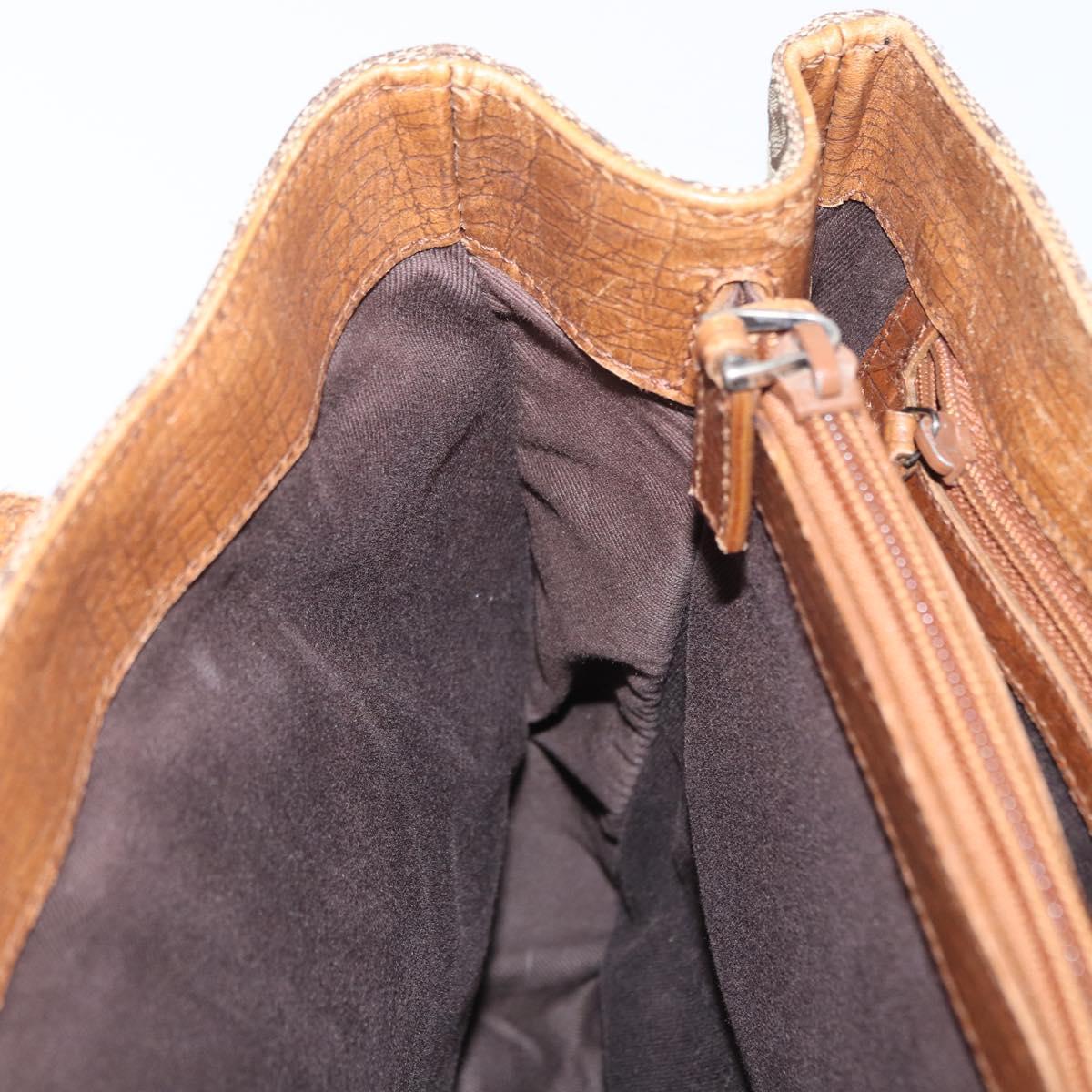 GUCCI GG Canvas Bamboo Tote Bag Beige 112526 Auth ep12821