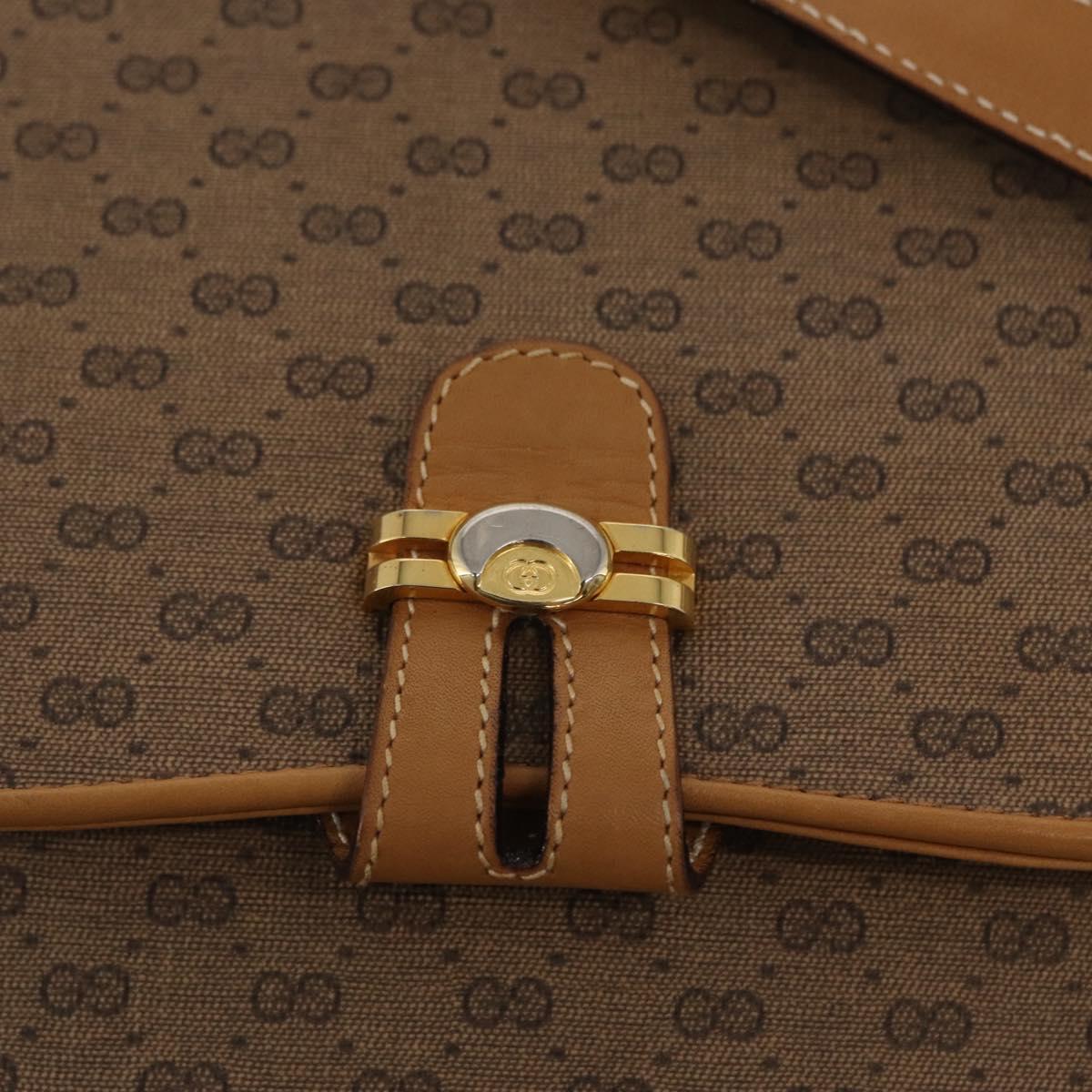 GUCCI Micro GG Supreme Shoulder Bag PVC Beige Gold 001 406 1780 Auth ep12826