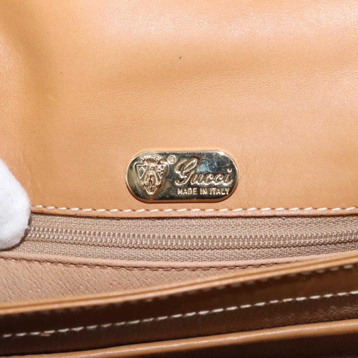 GUCCI Micro GG Supreme Shoulder Bag PVC Beige Gold 001 406 1780 Auth ep12826