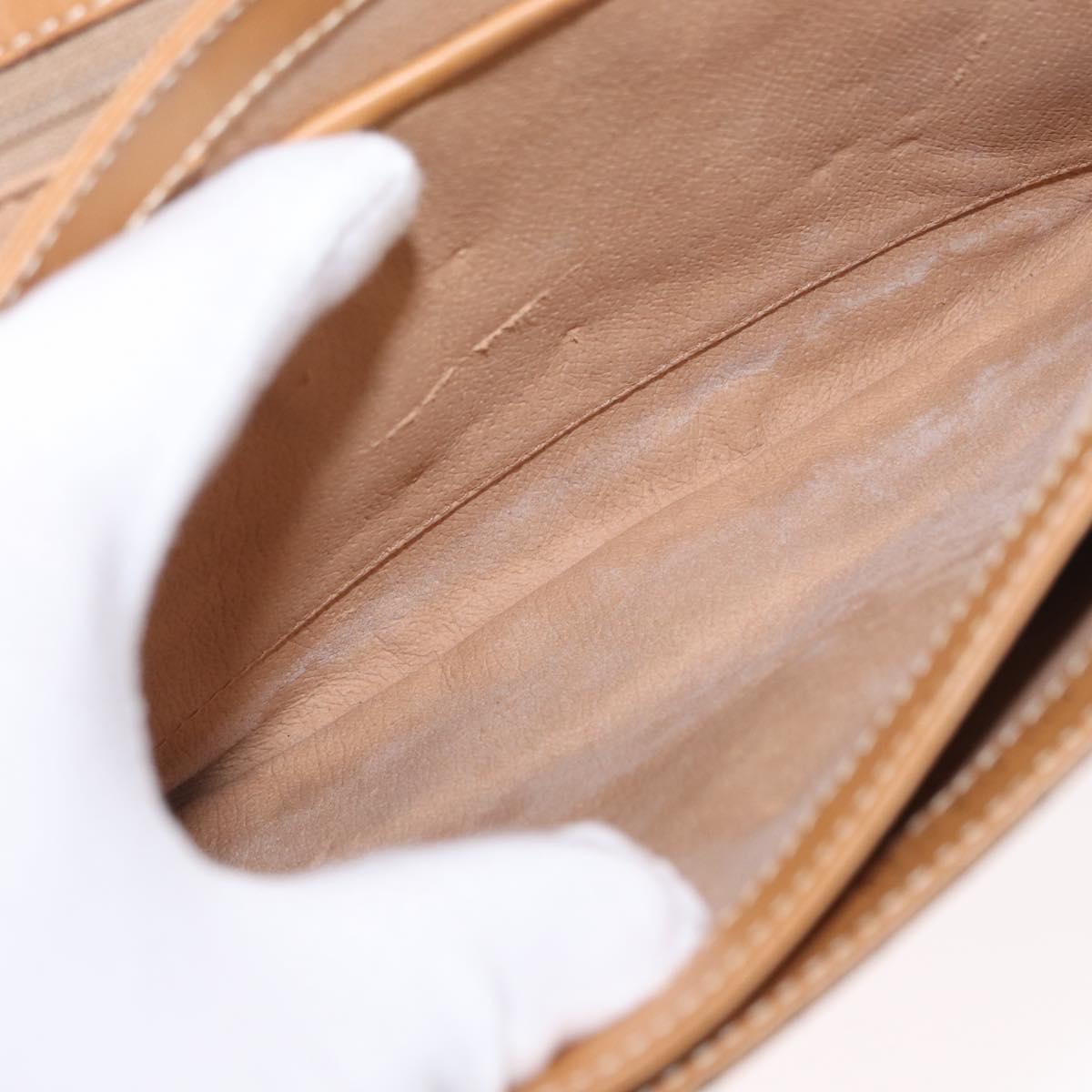 GUCCI Micro GG Supreme Shoulder Bag PVC Beige Gold 001 406 1780 Auth ep12826