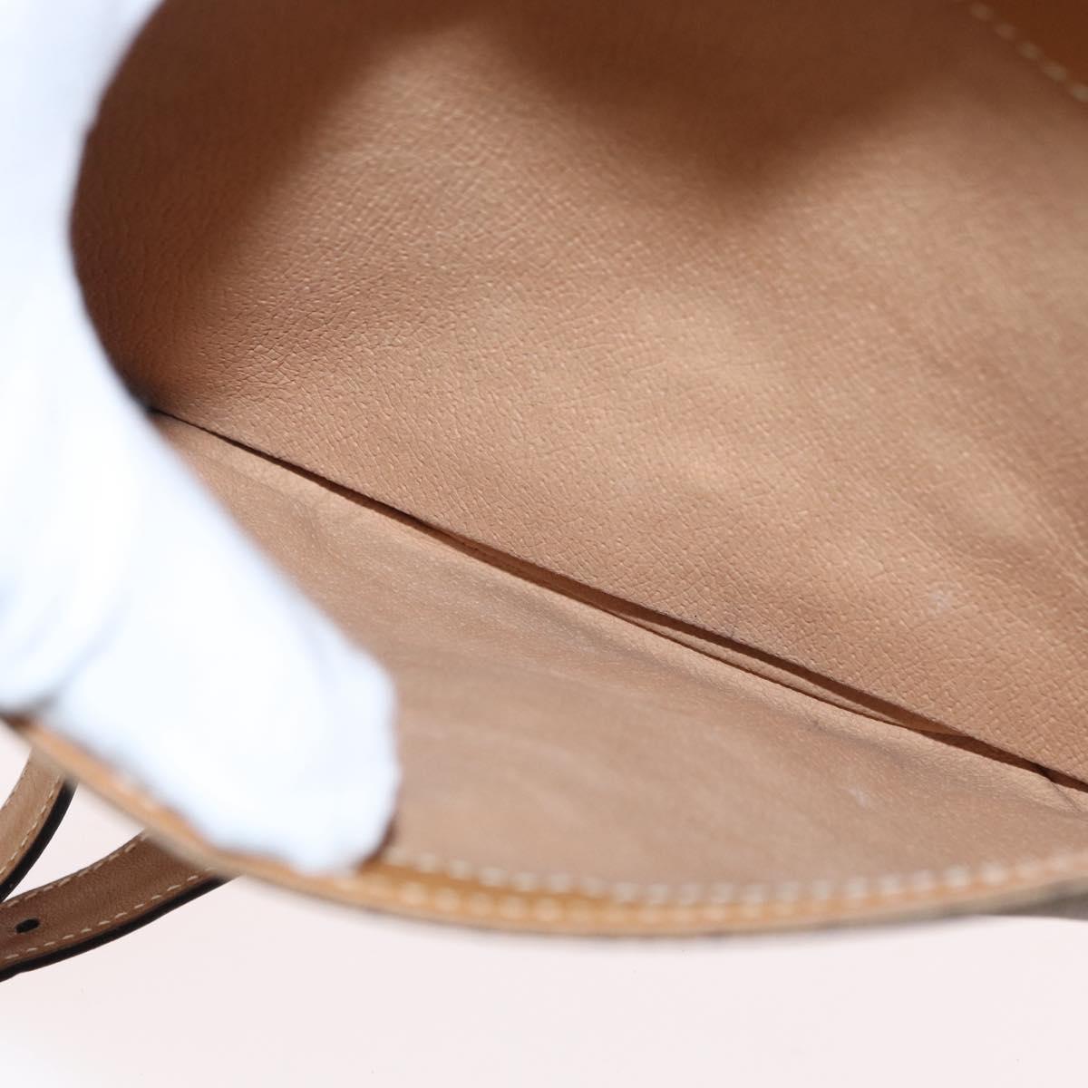 GUCCI Micro GG Supreme Shoulder Bag PVC Beige Gold 001 406 1780 Auth ep12826