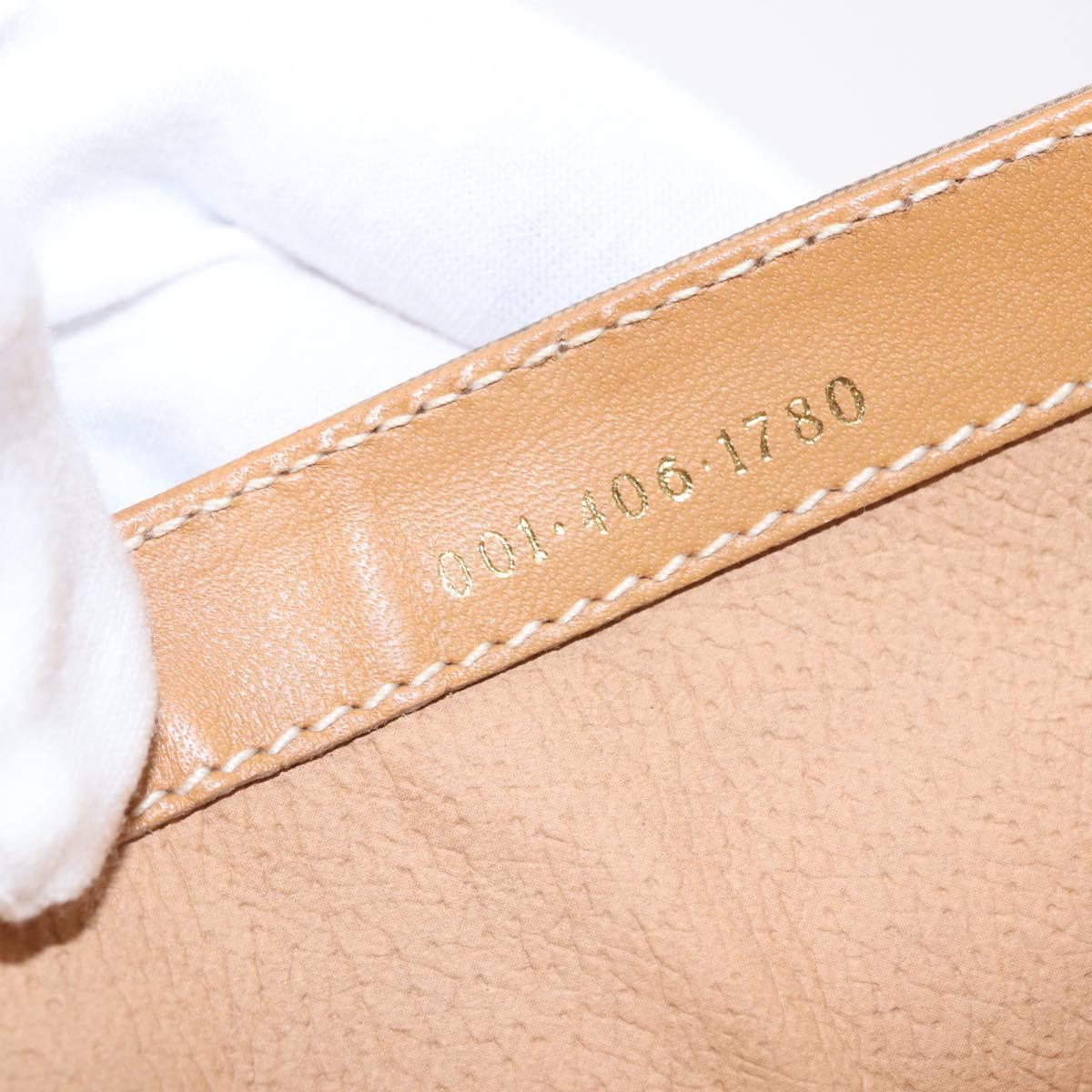 GUCCI Micro GG Supreme Shoulder Bag PVC Beige Gold 001 406 1780 Auth ep12826