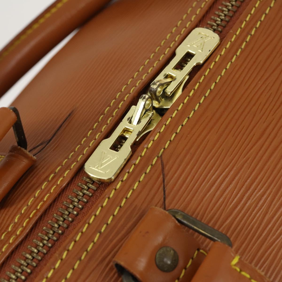 LOUIS VUITTON Epi Keepall 50 Boston Bag Brown M42968 LV Auth ep12829