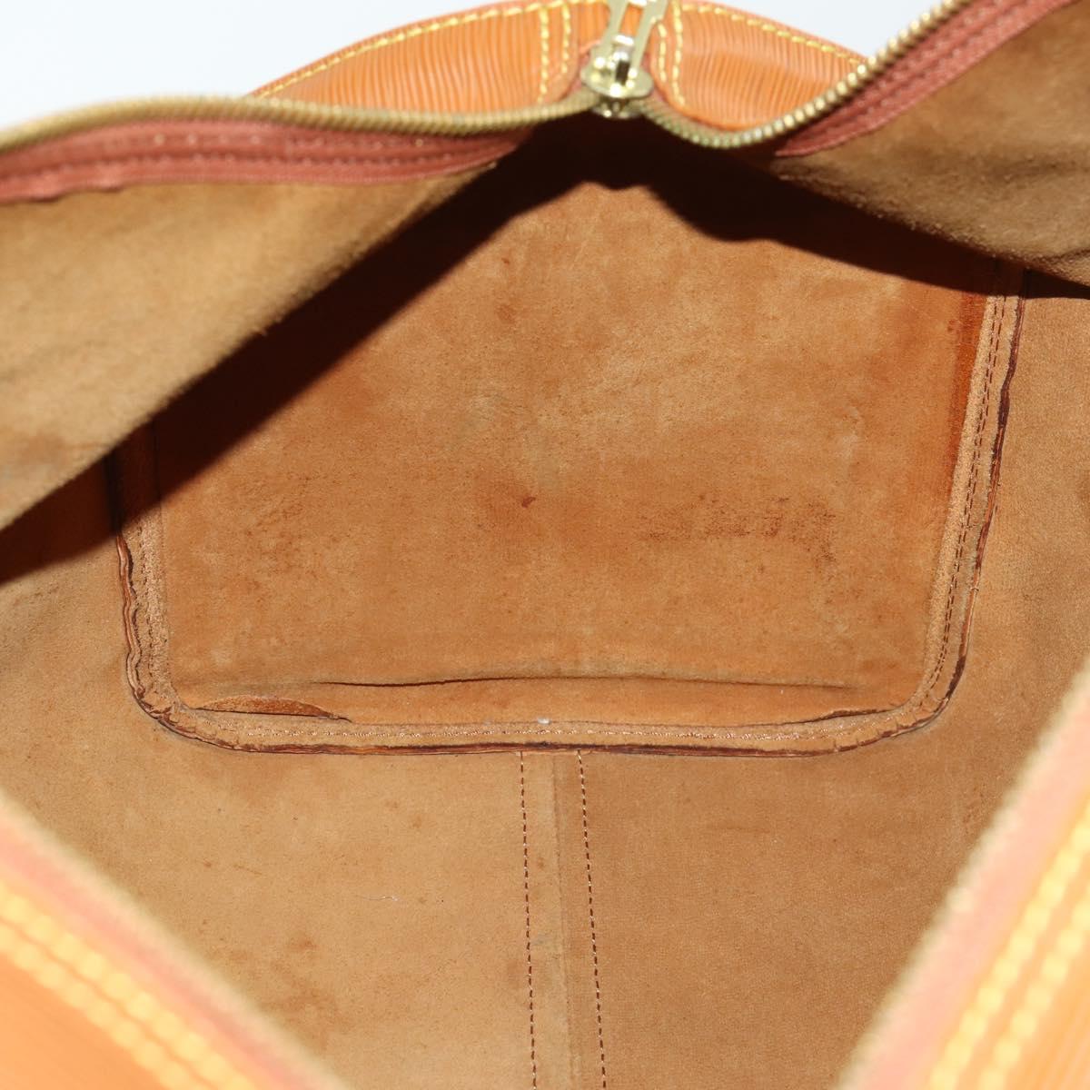 LOUIS VUITTON Epi Keepall 50 Boston Bag Brown M42968 LV Auth ep12829