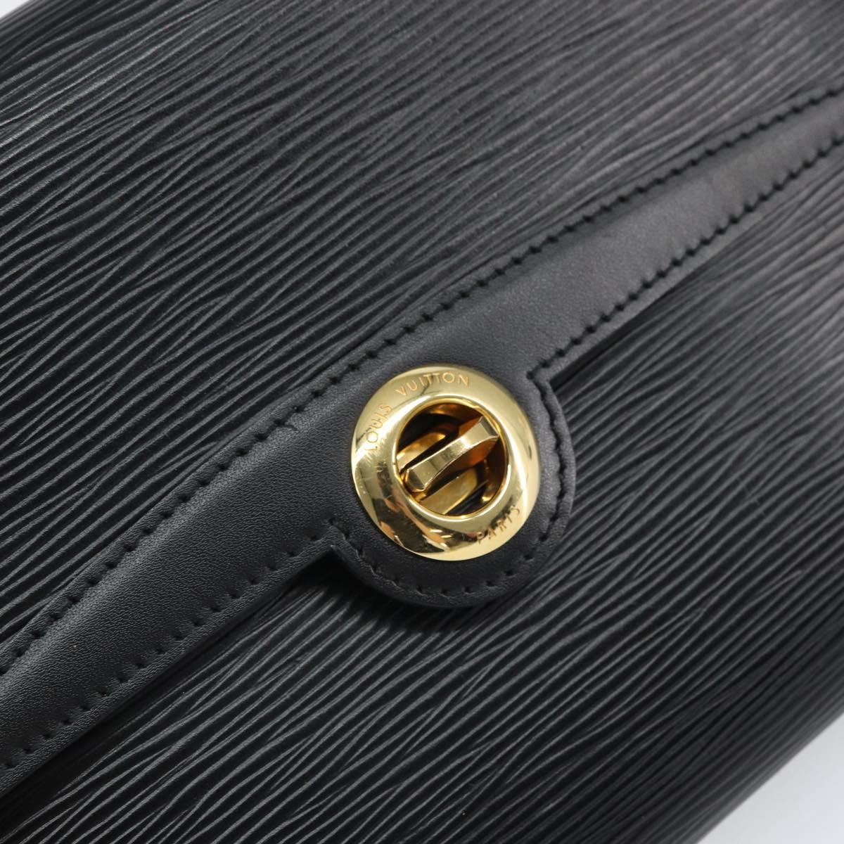 LOUIS VUITTON Epi Pochette Arche Shoulder Bag Black Noir M52572 LV Auth ep12836