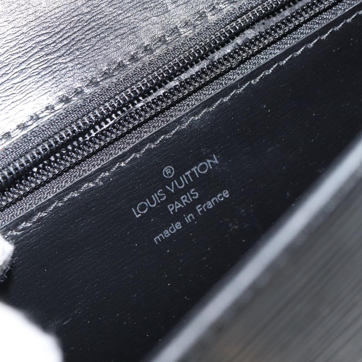 LOUIS VUITTON Epi Pochette Arche Shoulder Bag Black Noir M52572 LV Auth ep12836