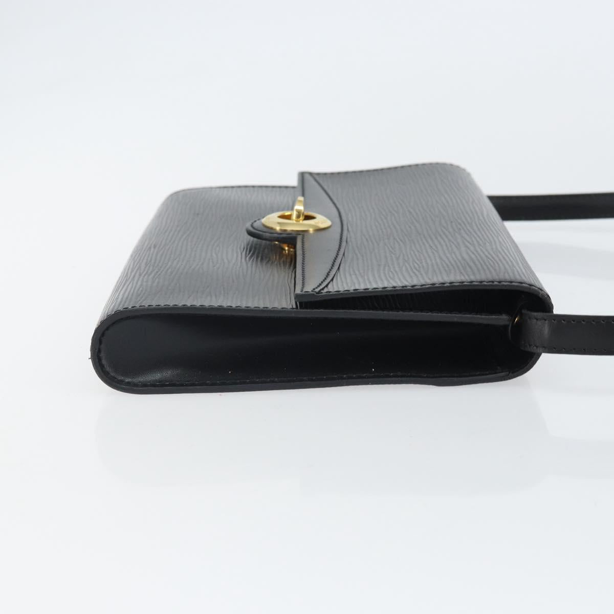 LOUIS VUITTON Epi Pochette Arche Shoulder Bag Black Noir M52572 LV Auth ep12836