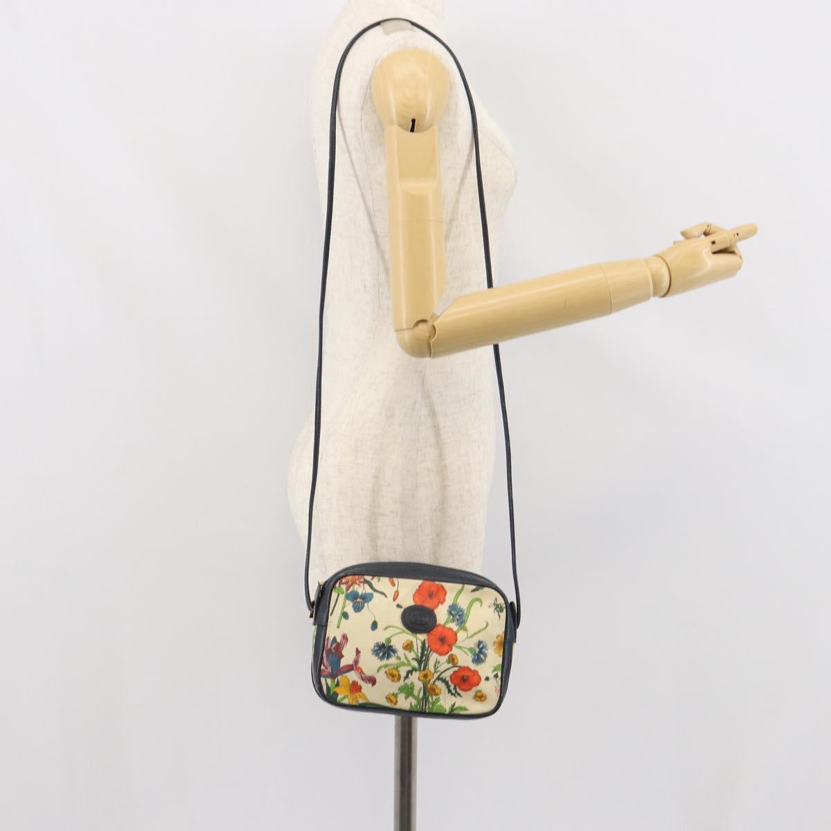 GUCCI Shoulder Bag Canvas Multicolor 007 113 0068 Auth ep12864