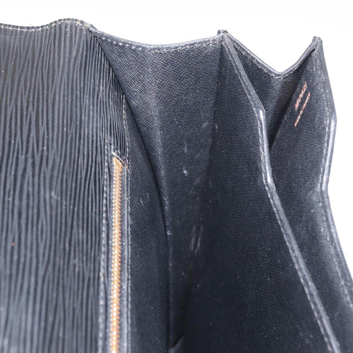 LOUIS VUITTON Epi Serviette Conseiller Business Bag Black M54422 LV Auth ep12871
